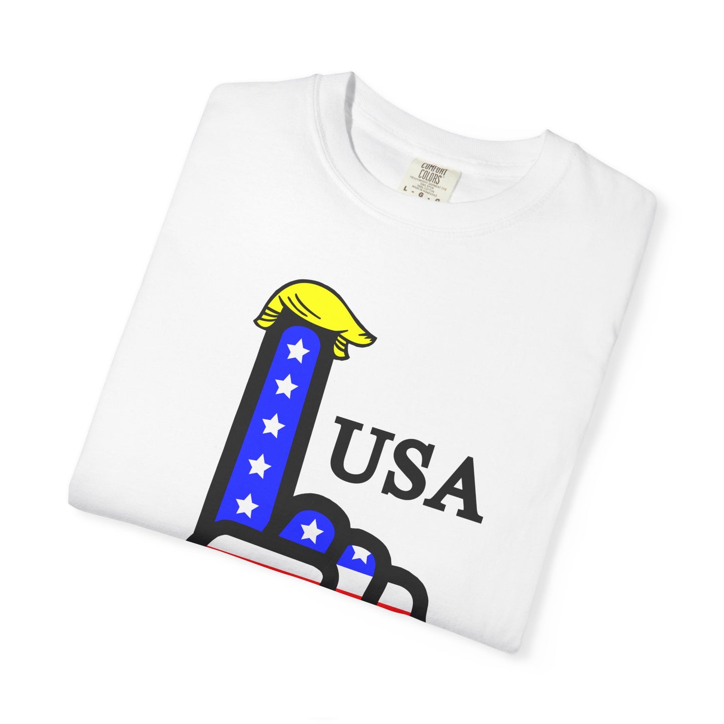 USA-1 Themed Woman's T-shirt, Casual Wear, Gifts for Patriots, Fourth of July, Comfortable Layering, Summer Style