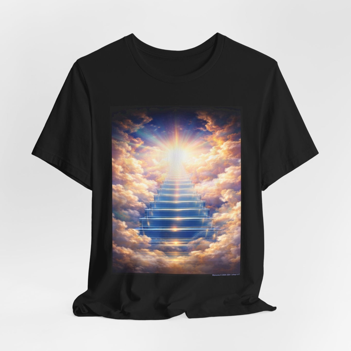 Welcome on Classic Black T - Front Side Print