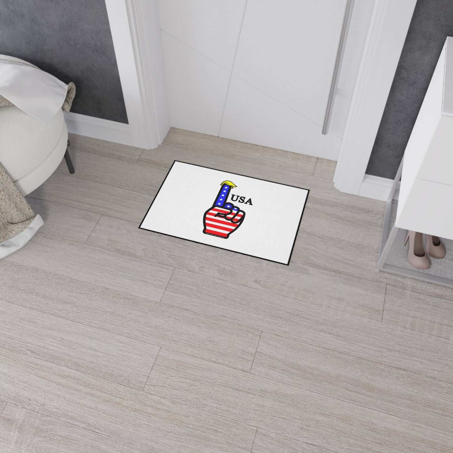 USA-1 Themed Style 1 Heavy Duty Floor Mat, Durable Entrance Rug, American Flag Decor, Sports Theme Mat, Indoor/Outdoor Welcome Mat