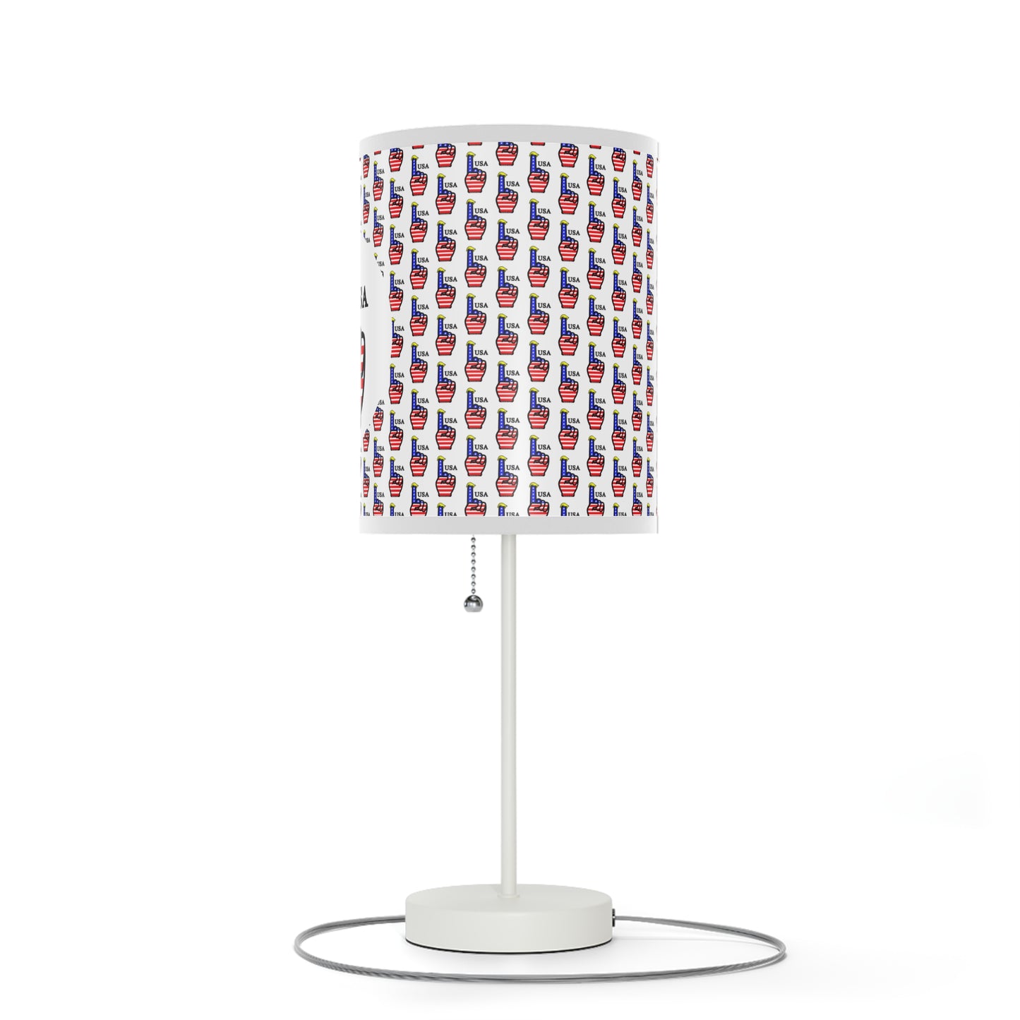 USA-1 Themed Table Lamp, Independence Day Gift, American Flag Home Accent, Bedroom Lighting, Party Centerpiece
