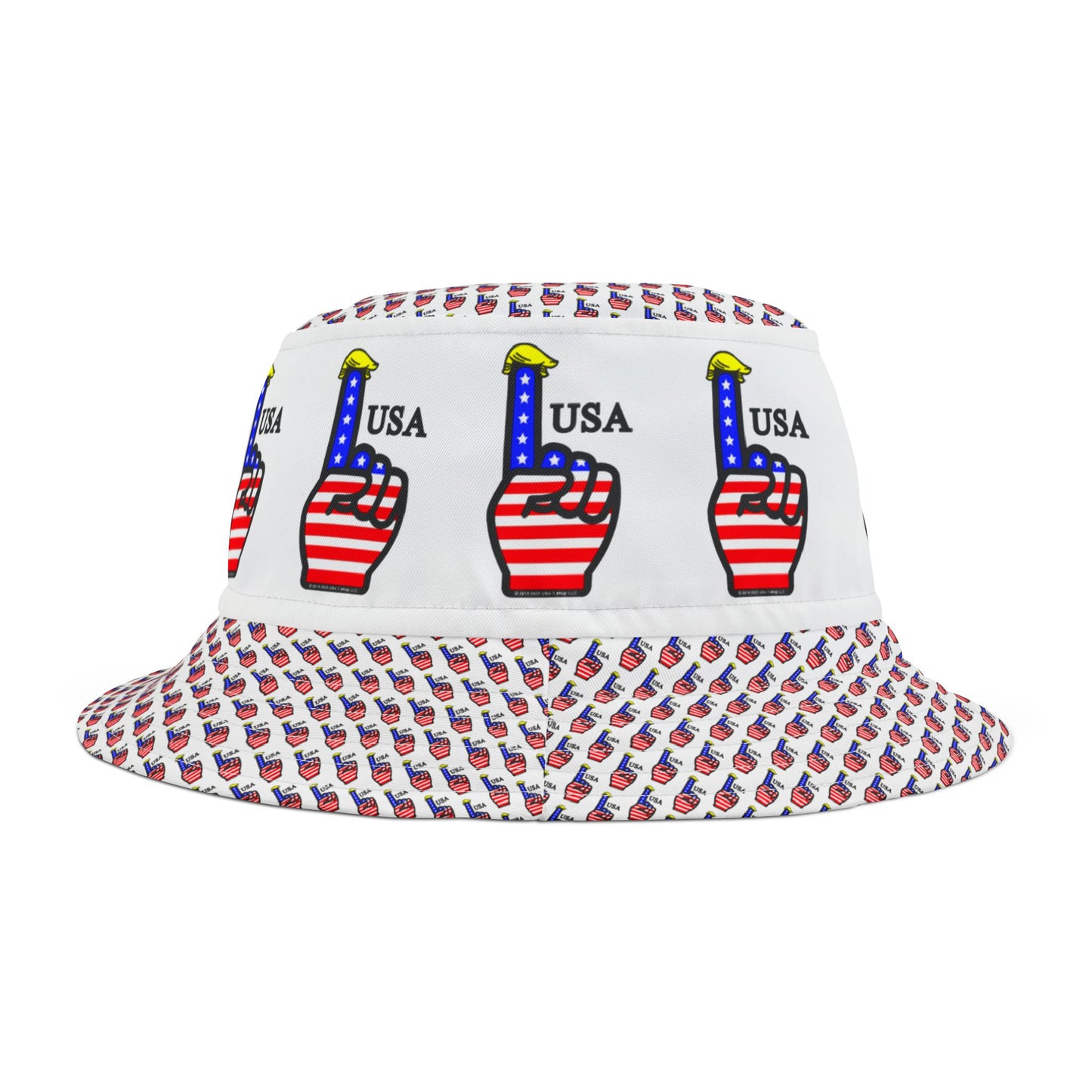 USA-1 Themed Style 2 Trendy Women's Bucket Hat for Summer Fun, Festival Essential, Beach Accessory, Unique Gift, Outdoor Style (Copy)