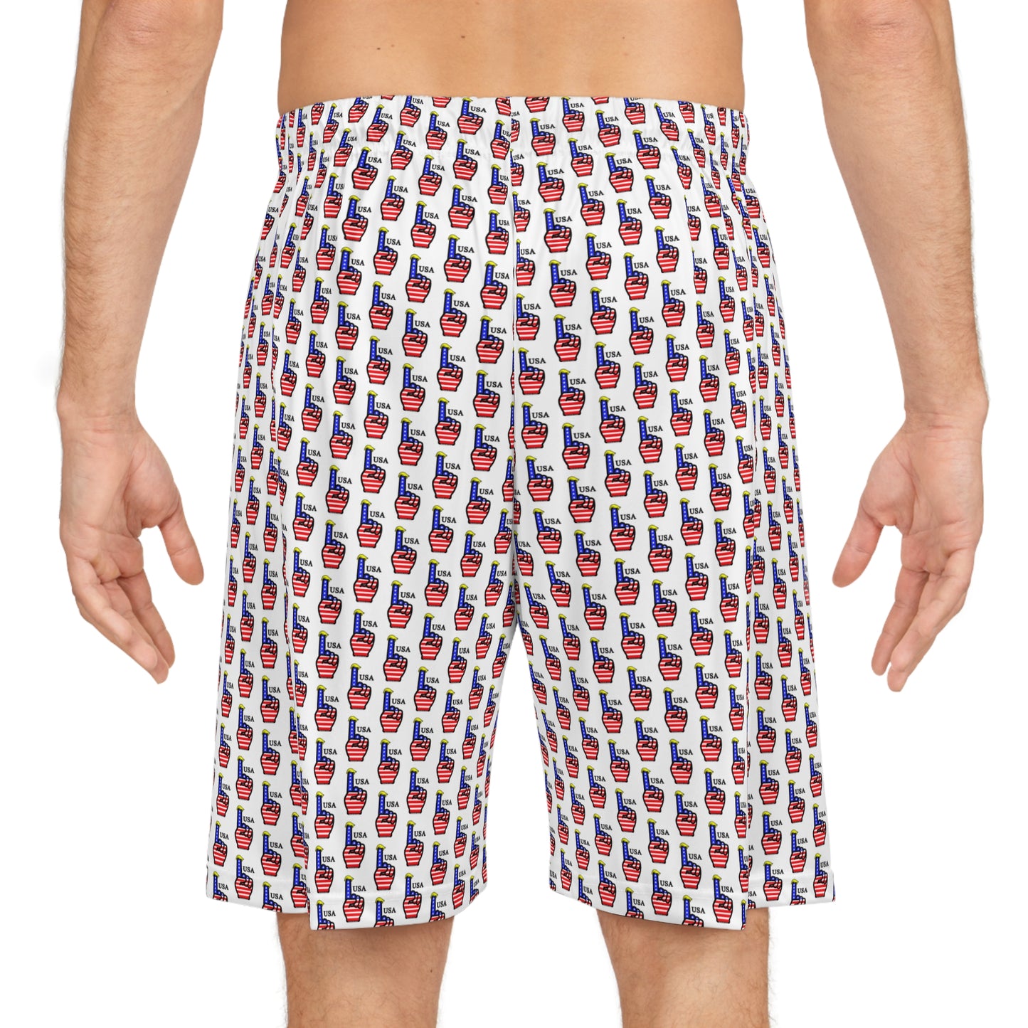 USA-1 Themed Basketball Shorts, Athletic Wear, Sports Apparel, Workout Gear, Gym Shorts, Gift for Basketball Player