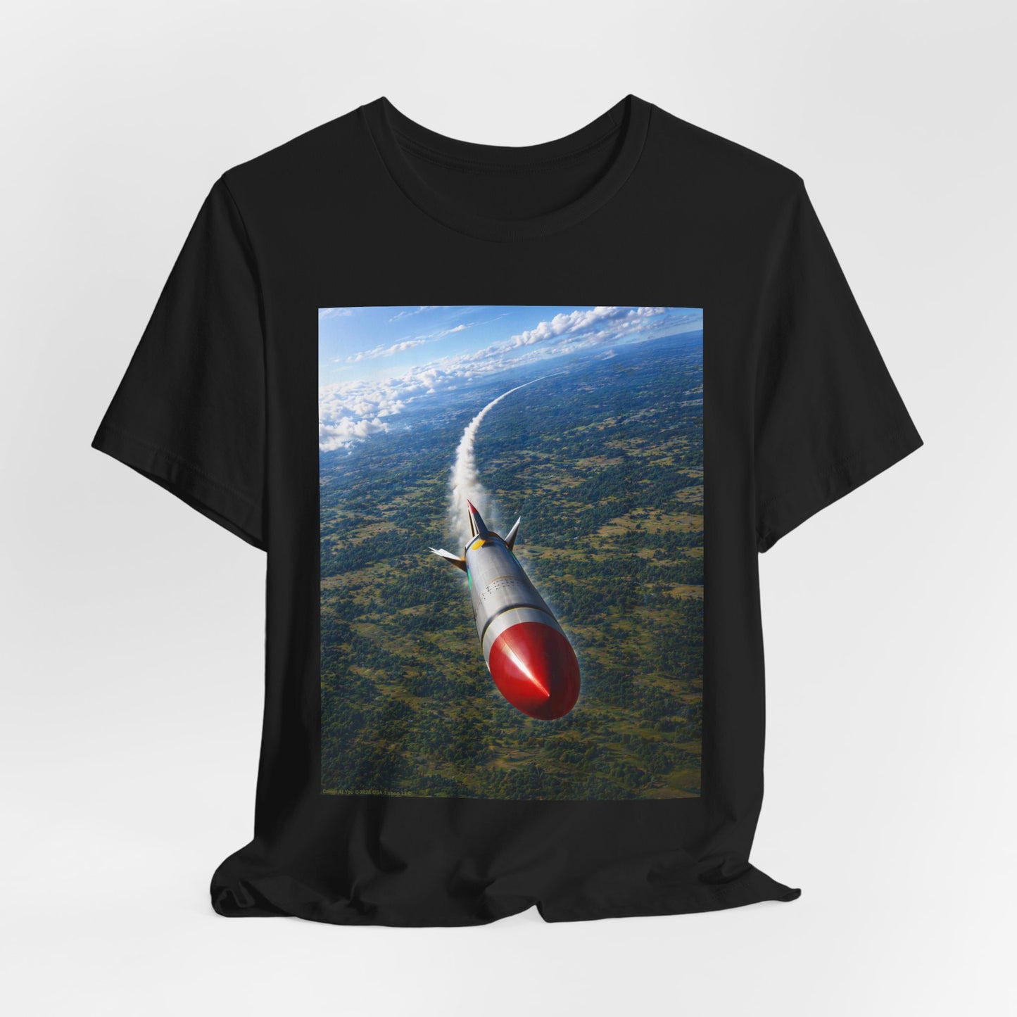 Comin At You on Classic Black T - Front Side Print