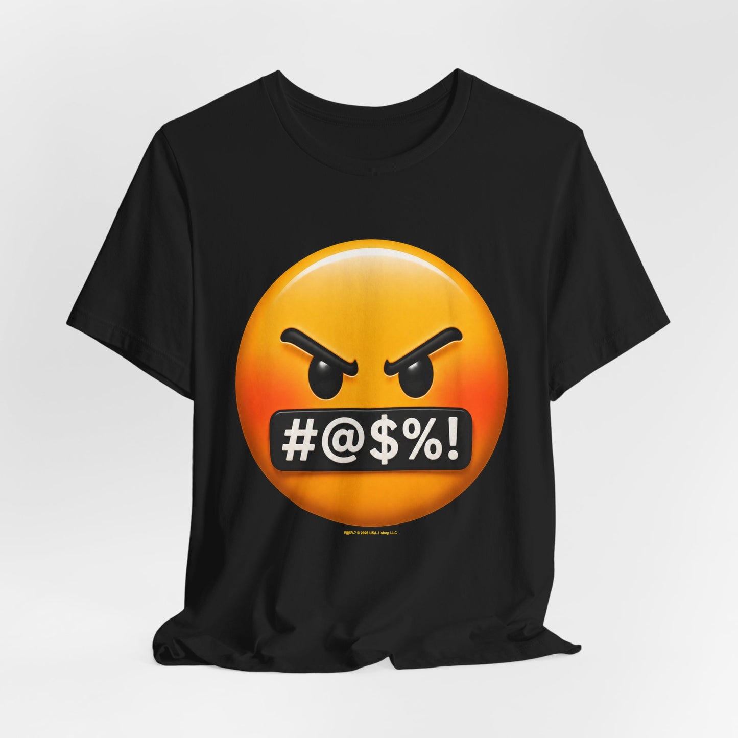 #@$%! on Classic Black T - Front Side Print
