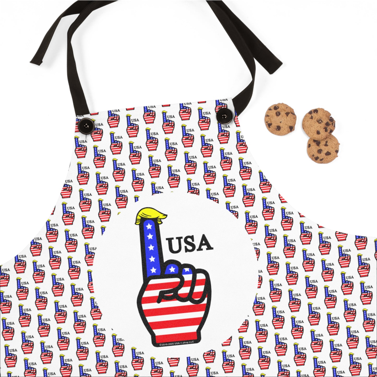 USA-1 Themed Style 3 Apron, Fun Cooking Gift for Her, Party Apron, BBQ Accessory, Foodie Gift for Election Party