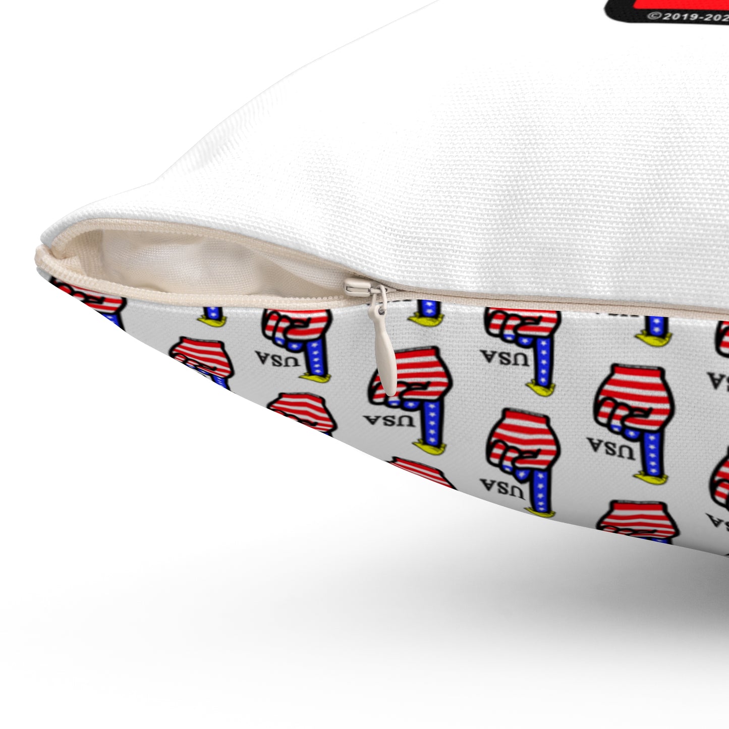 USA-1 Themed Spun Polyester Square Pillow