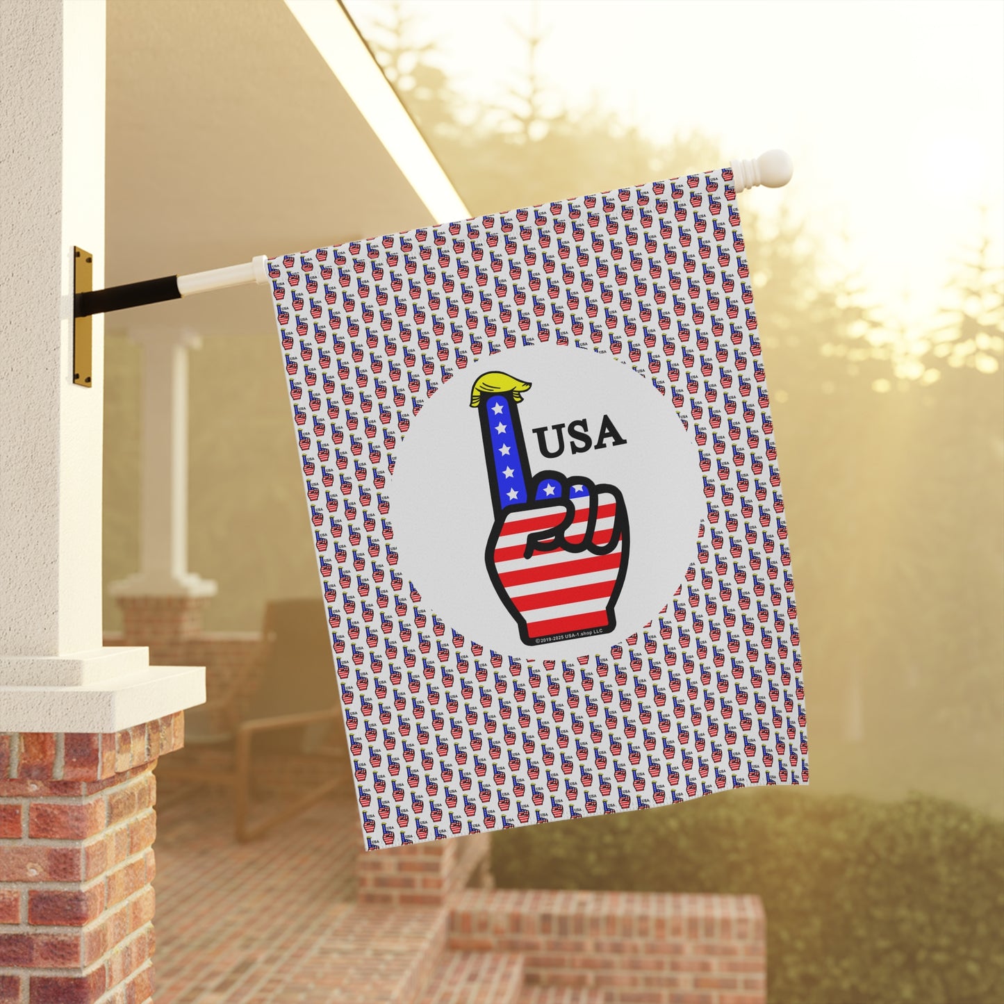 USA-1 Themed Style 2 Flag Garden Banner, Patriotic Yard Decor, Fourth of July Decoration, Outdoor Flag, American Theme Banner