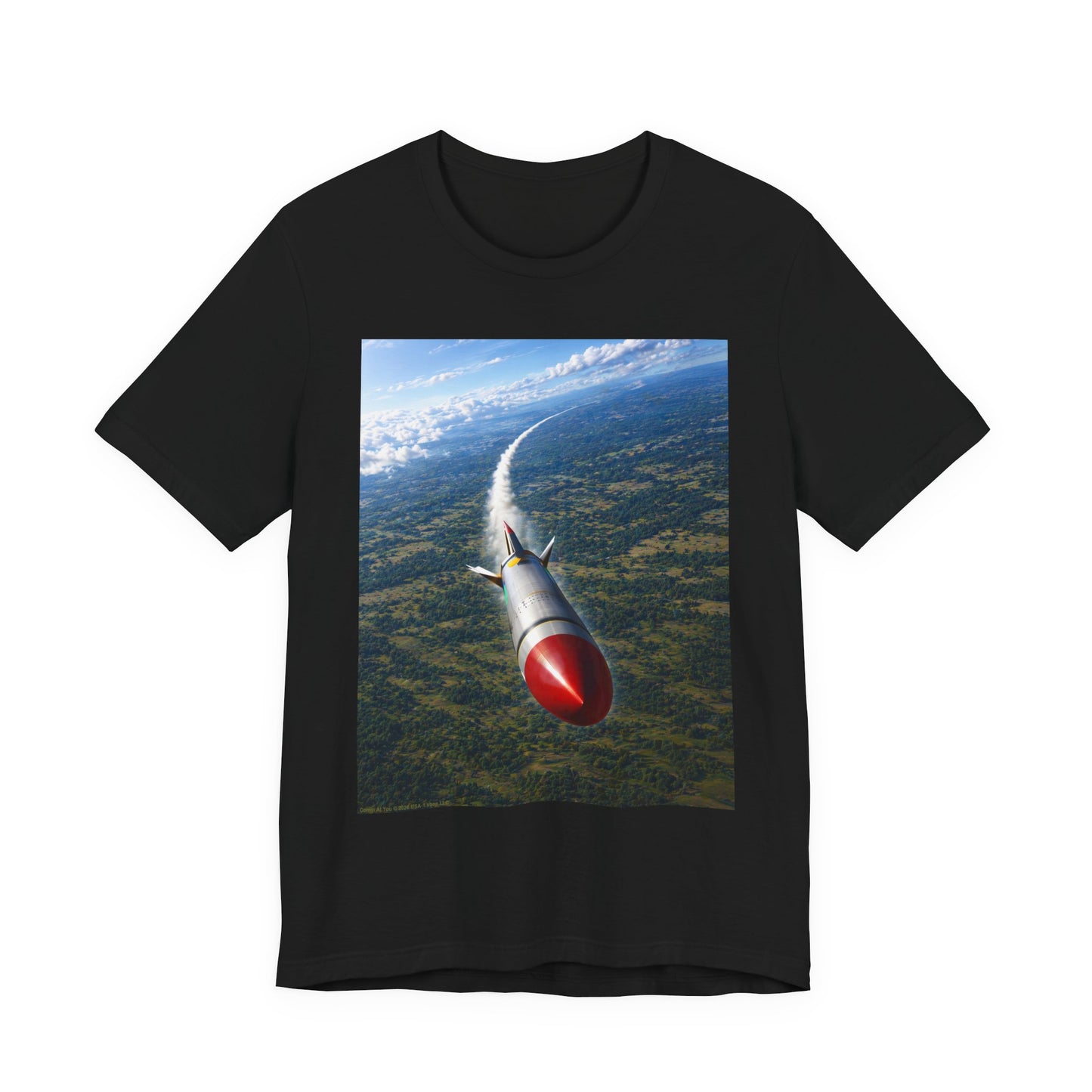 Comin At You on Classic Black T - Front Side Print
