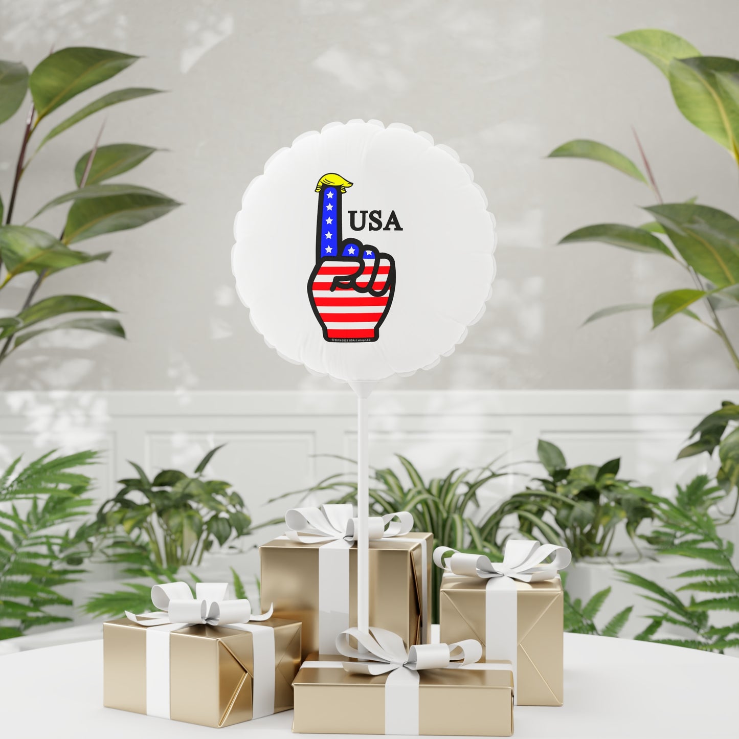 USA-1 Themed Style 2 Balloons, 4th of July Decor, USA Celebration Balloons, Event Party Supplies, Independence Day Decorations