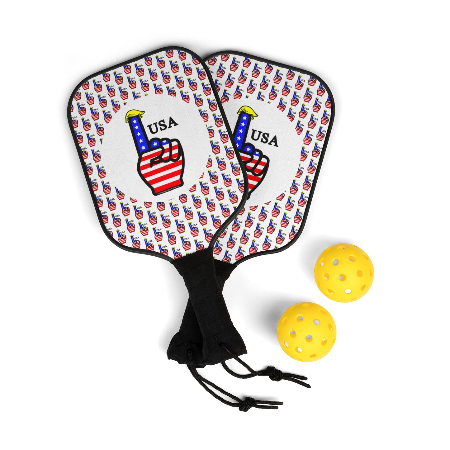 USA-1 Themed Style 2 Pickleball Kit - Fun Sports Gear for Players and Families, Great for Gifts, Outdoor Activities, Unity Events, and Holidays