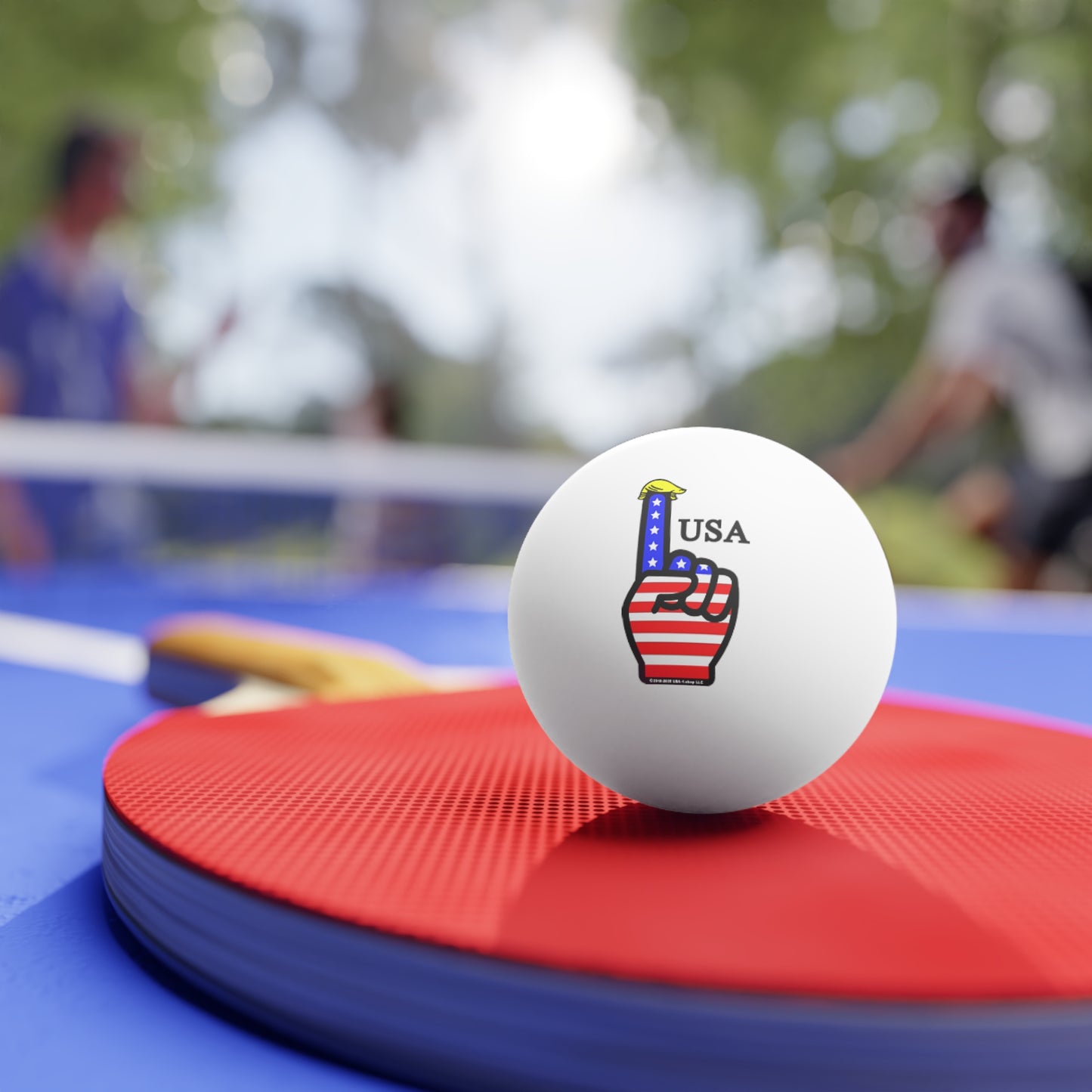 USA-1 Themed Ping Pong Balls Set, Fun Sports Party Favors, Game Night Accessories, American Themed Table Games