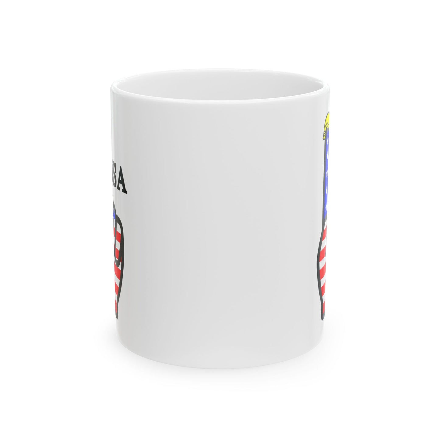 USA-1 Themed Style 1 Ceramic Mug, (11oz, 15oz)  Coffee Cup, Gifts for Patriotism, Fourth of July Decor, Americana Home Accessory, Independence Day