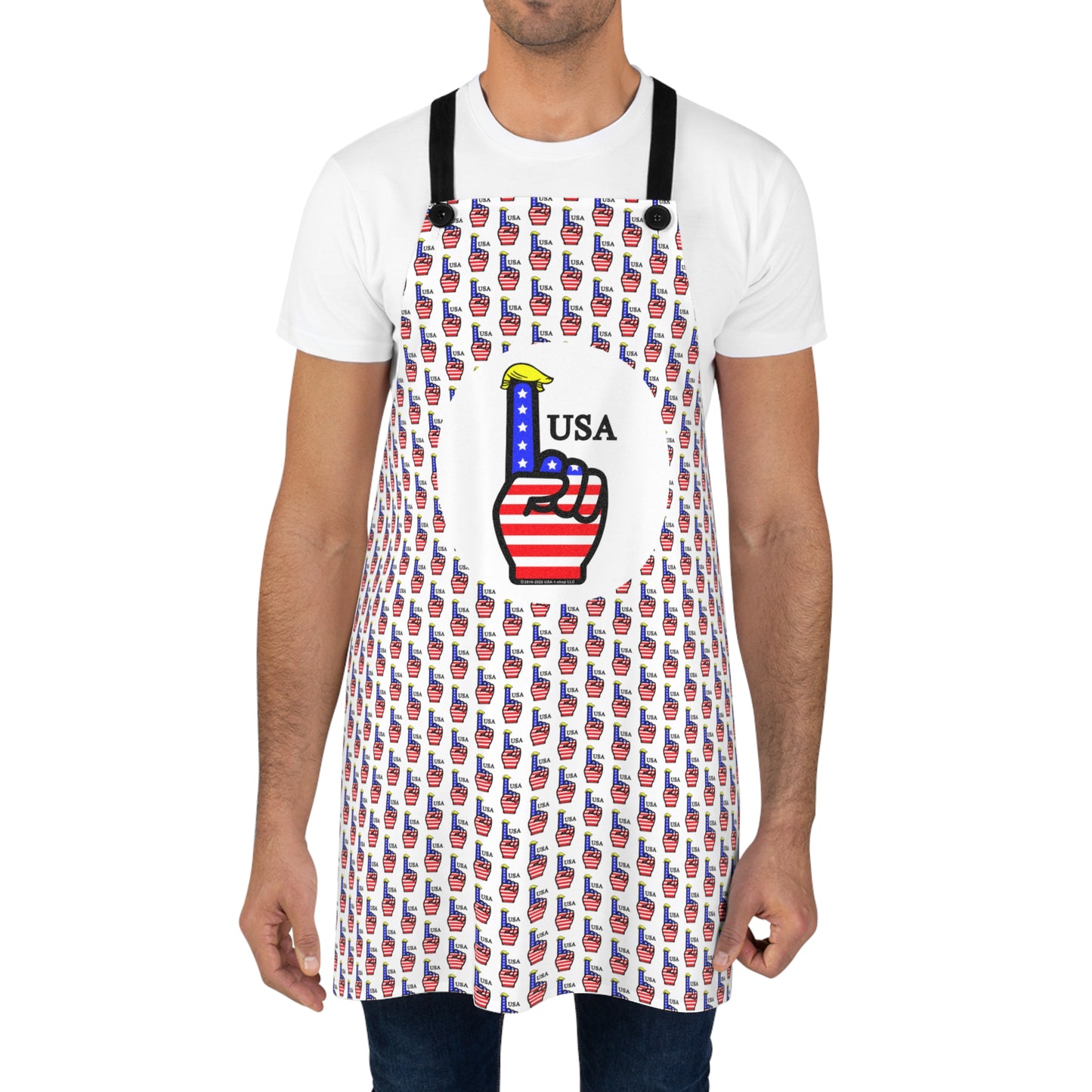USA-1 Themed Style 3 Apron, Fun Cooking Gift for Her, Party Apron, BBQ Accessory, Foodie Gift for Election Party