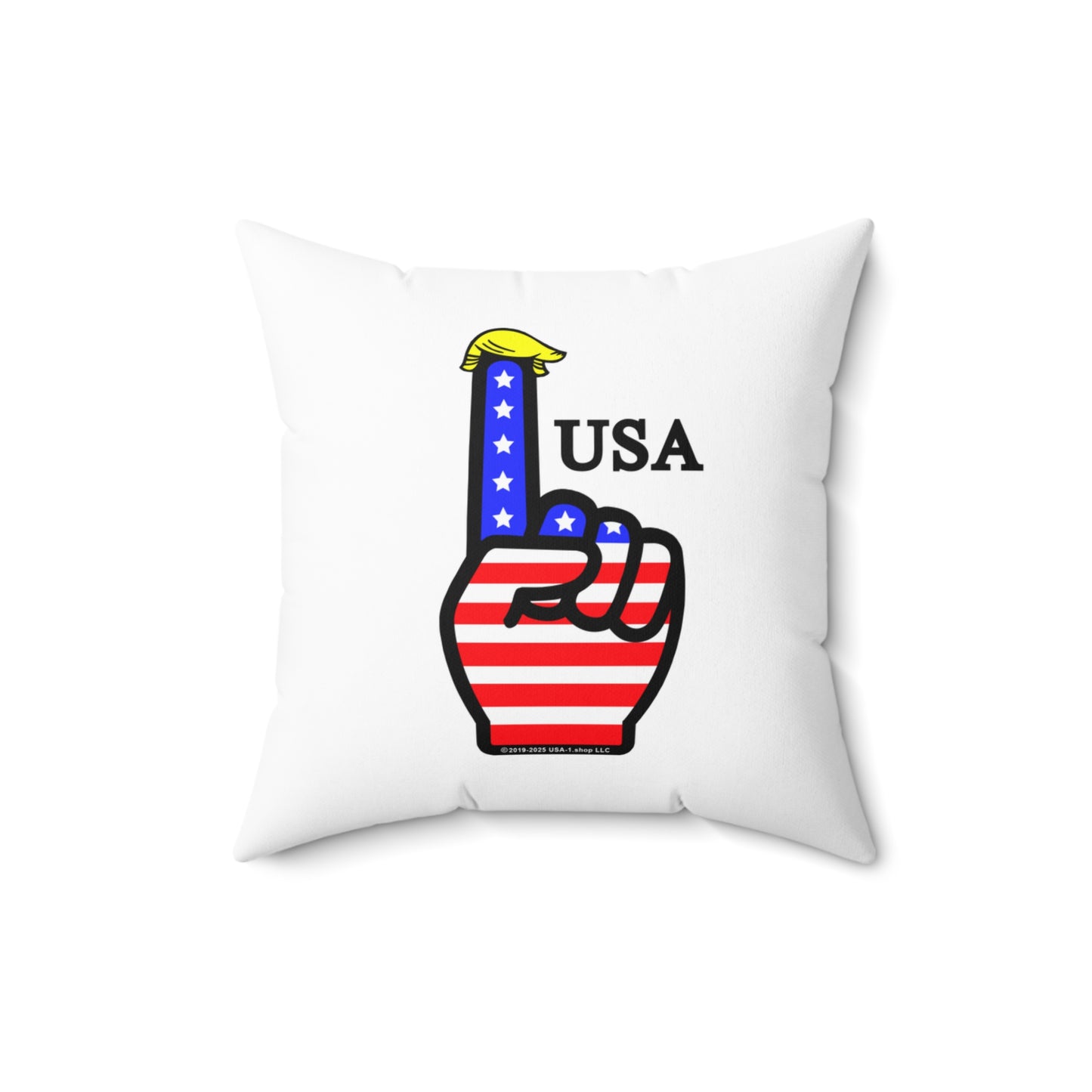 USA-1 Themed Spun Polyester Square Pillow