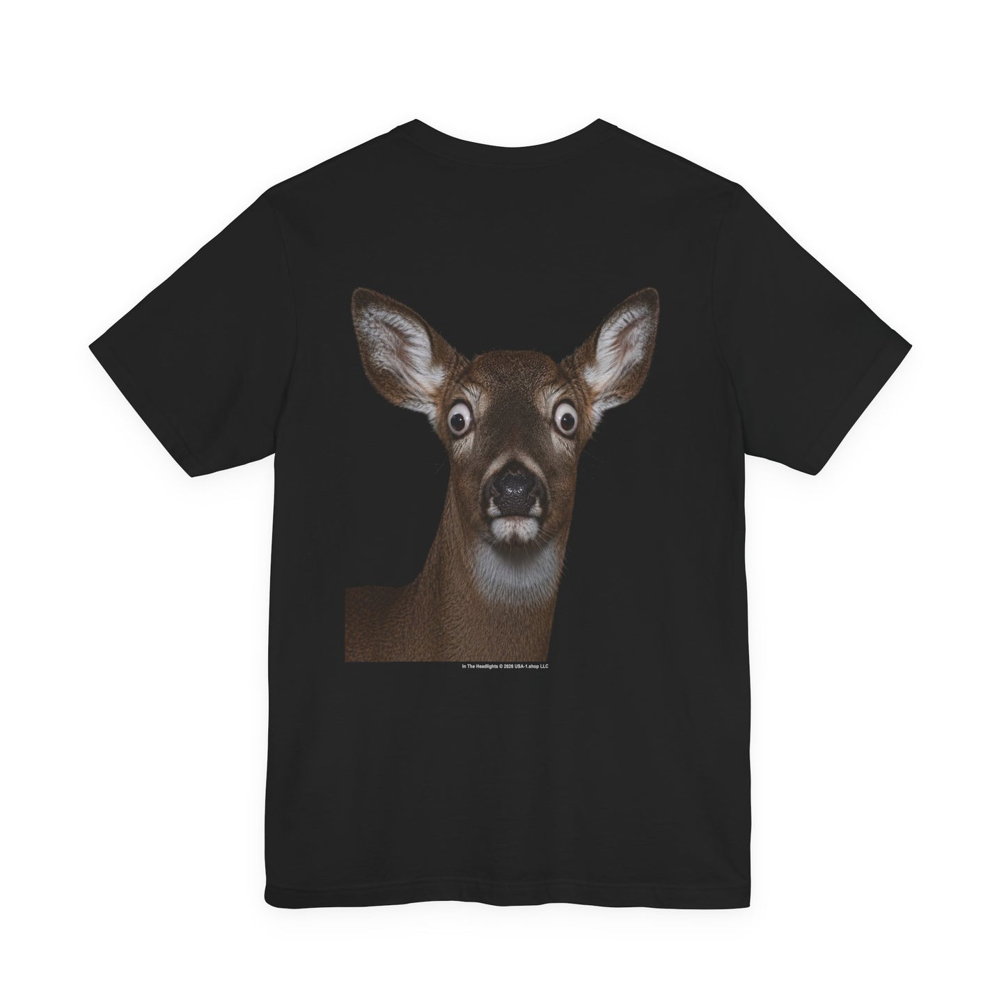 In The Headlights on Classic Black T - Back Side Print
