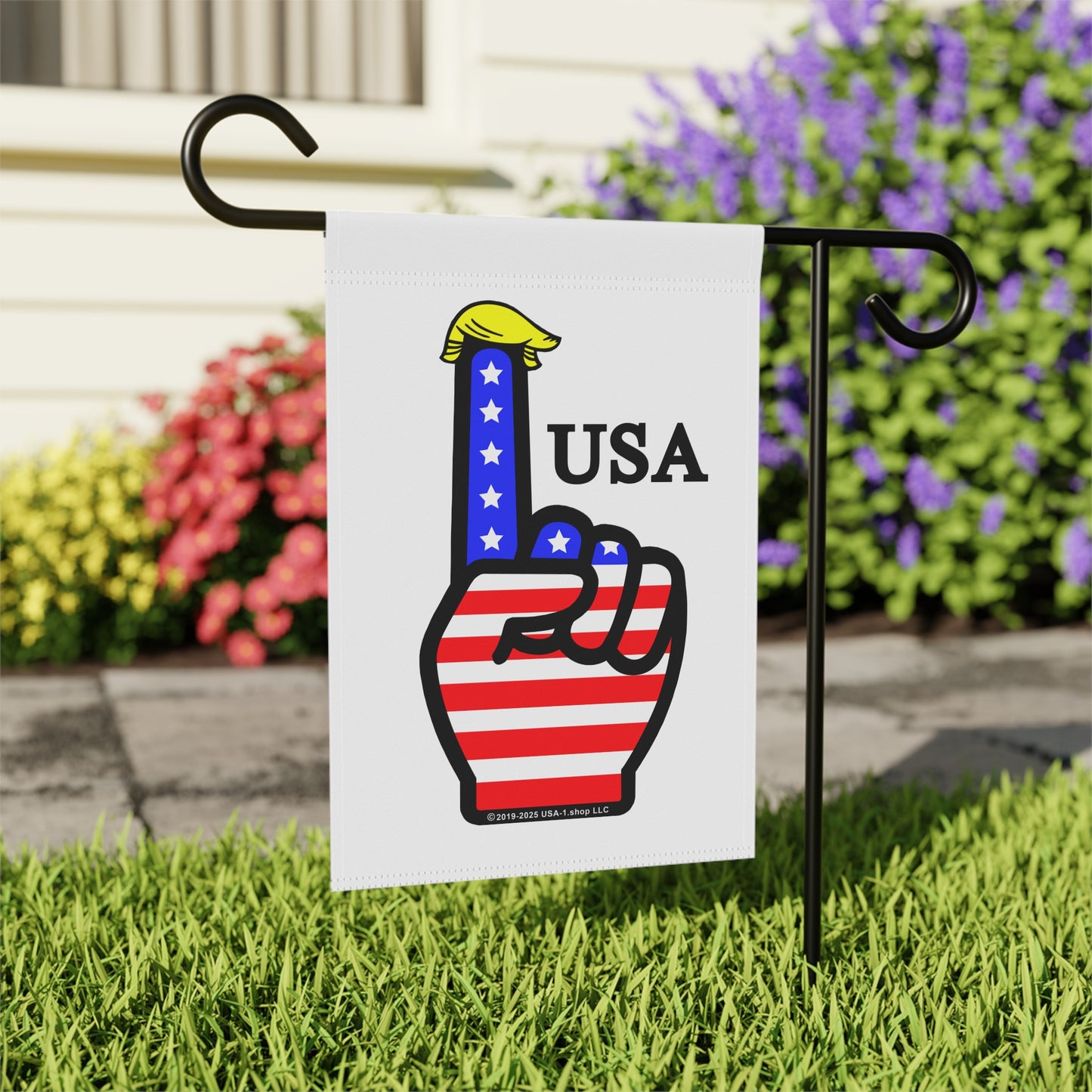 USA-1 Themed Style 1 Flag Garden Banner, Patriotic Yard Decor, Fourth of July Decoration, Outdoor Flag, American Theme Banner