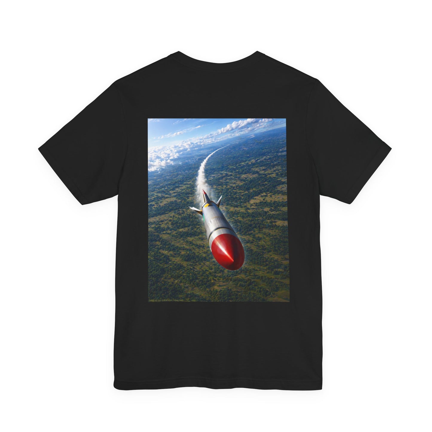 Comin At You on Classic Black T - Back Side Print