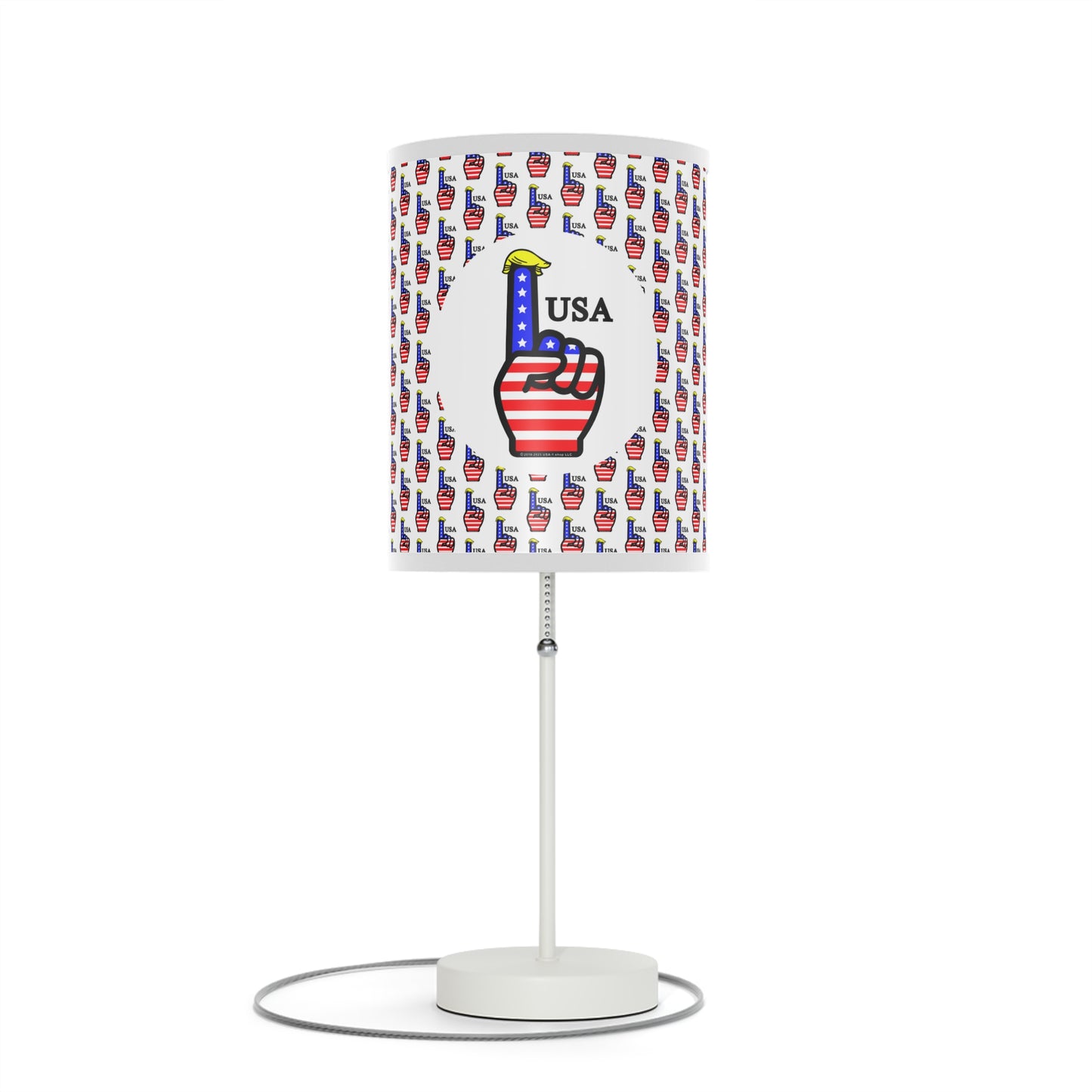 USA-1 Themed Table Lamp, Independence Day Gift, American Flag Home Accent, Bedroom Lighting, Party Centerpiece