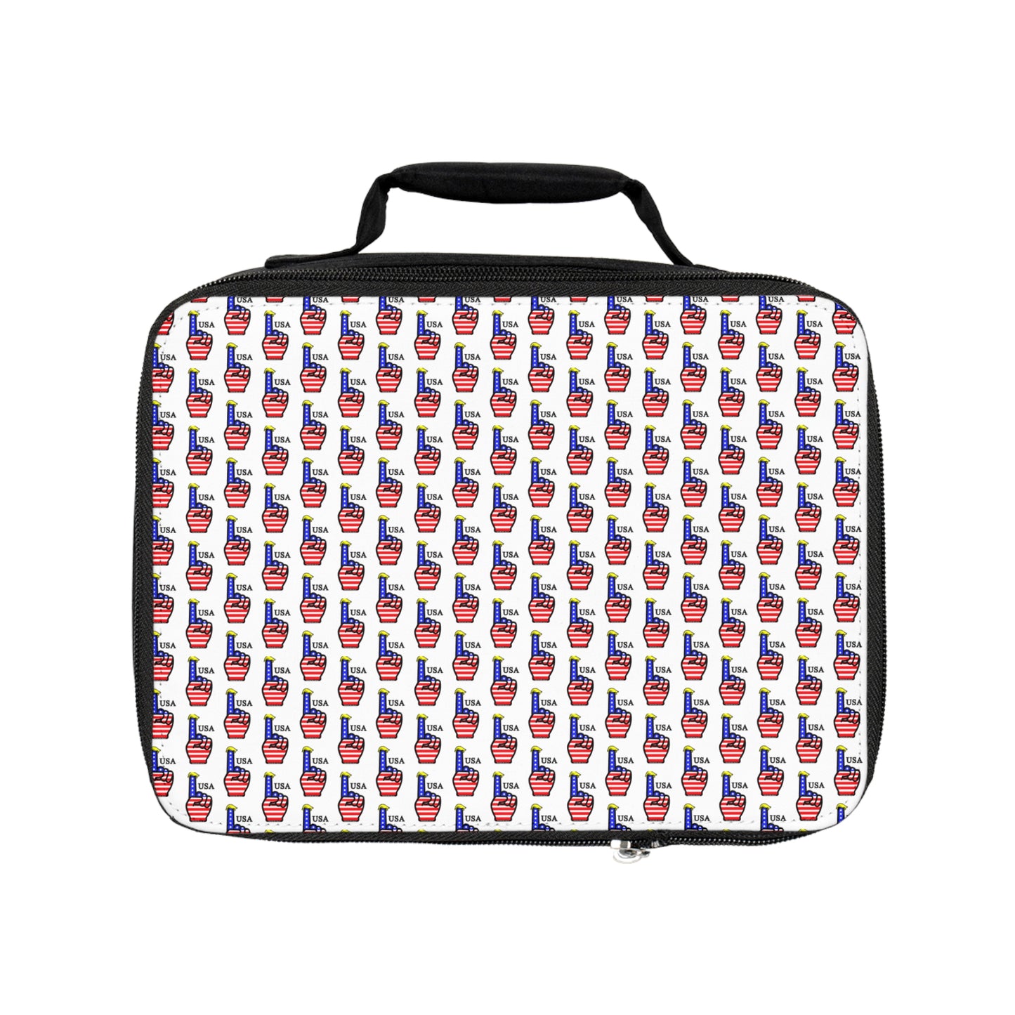 USA-1 Themed Style 2 Lunch Bag, Insulated Lunchbox, Patriotic Gift, Back to School, Office Lunch Tote, Travel Snack Carrier