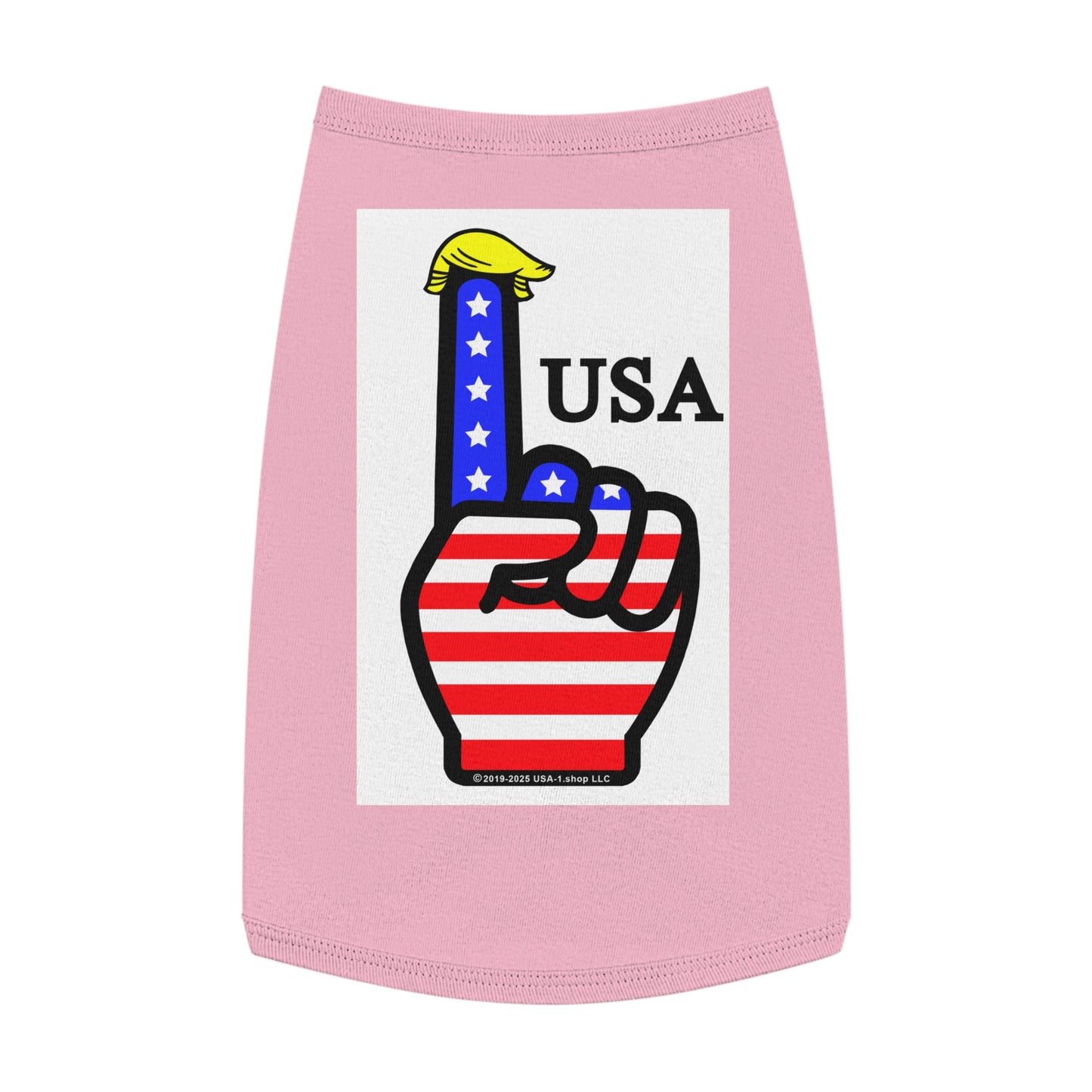 USA-1 Themed Pet Tank Top, Dog Apparel, USA Theme, Fourth of July Outfit, Holiday Gift for Pet Lovers, Casual Wear for Dogs