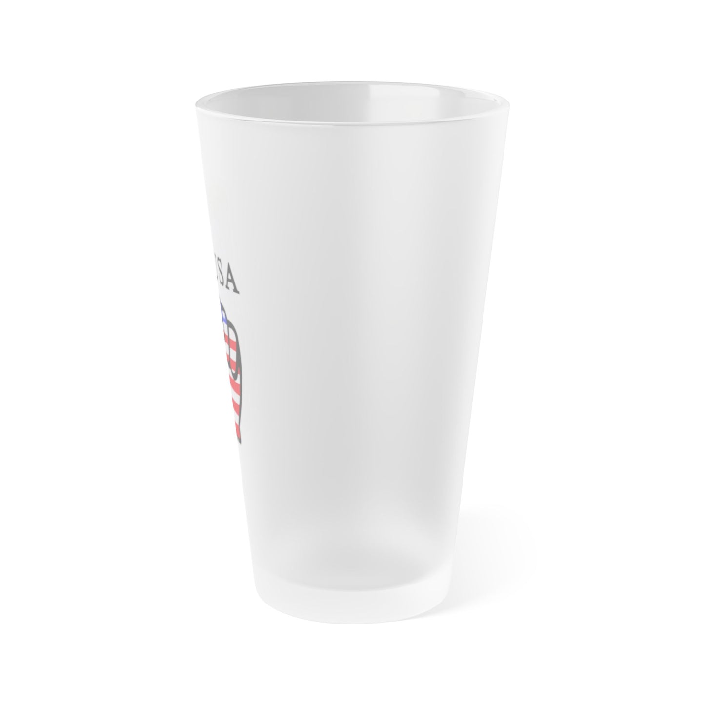 USA-1 Themed Frosted Pint Glass, 16oz