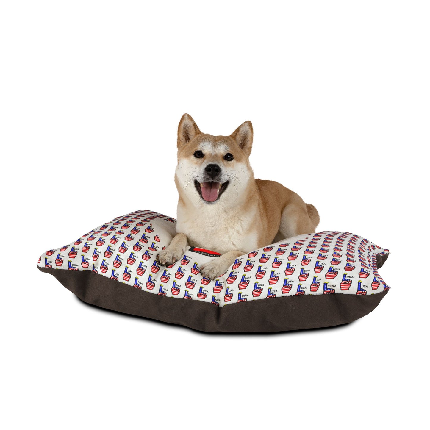 USA-1 Themed Pet Bed, Comfortable Dog Bed, Cat Bed,  Pet Cushion, Ideal for July 4th, Pet Lovers Gift