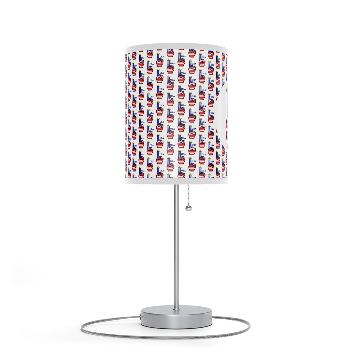 USA-1 Themed Table Lamp, Independence Day Gift, American Flag Home Accent, Bedroom Lighting, Party Centerpiece