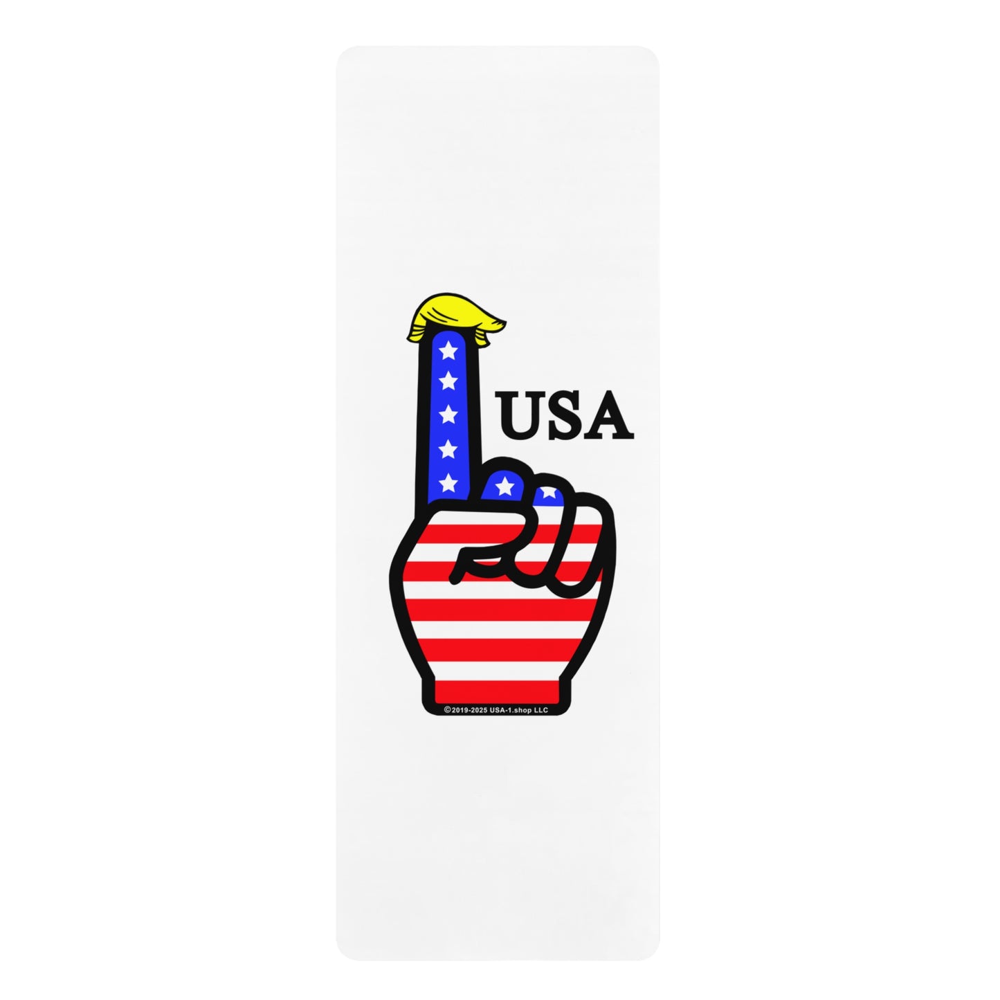 USA-1 Themed Style 1 Rubber Yoga Mat | Exercise Mat, Fitness, Yoga, Home Gym, Workout, Gift for Yoga Lovers