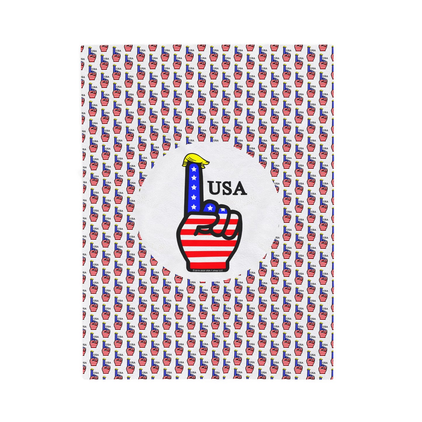 USA-1 Themed Style 1 Cozy Velveteen Plush Blanket, Soft Throw for Home, Warm Snuggle Blanket, Perfect for Kids & Adults, Great Gift for Any Occasion