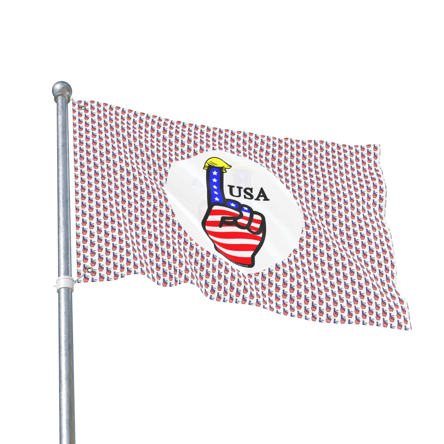 USA-1 Themed Style 2 Double-Sided Flag for Celebrations, Patriotic Decor, Sports Events, Home Garden, Outdoor Activities