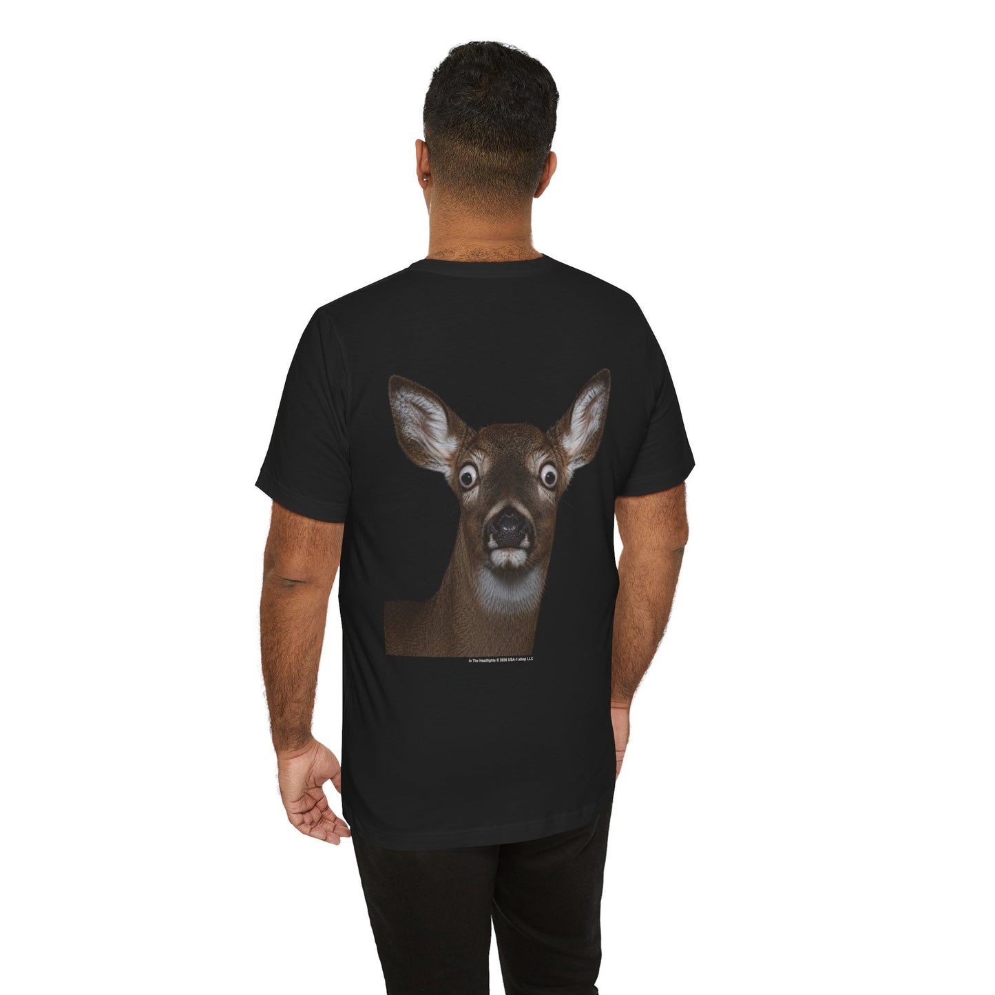 In The Headlights on Classic Black T - Back Side Print