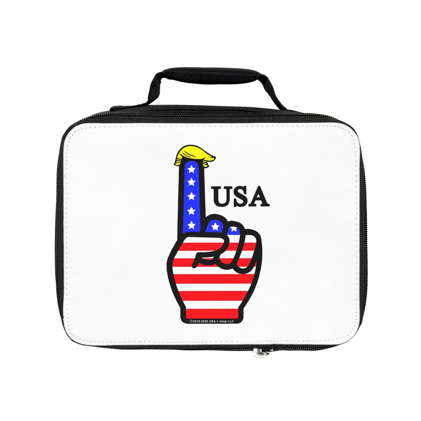 USA-1 Themed Style 1 Lunch Bag, Insulated Lunchbox, Patriotic Gift, Back to School, Office Lunch Tote, Travel Snack Carrier