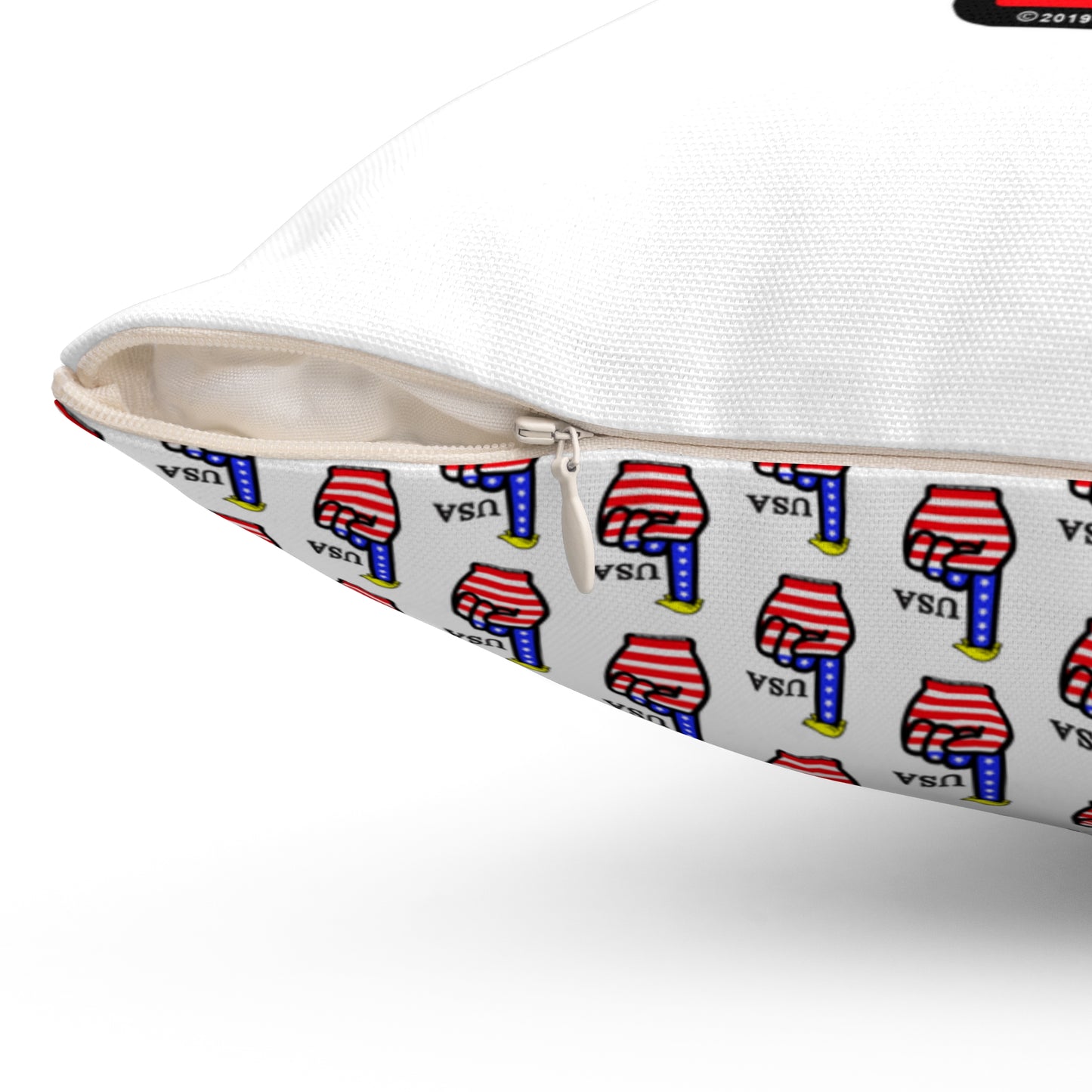 USA-1 Themed Spun Polyester Square Pillow