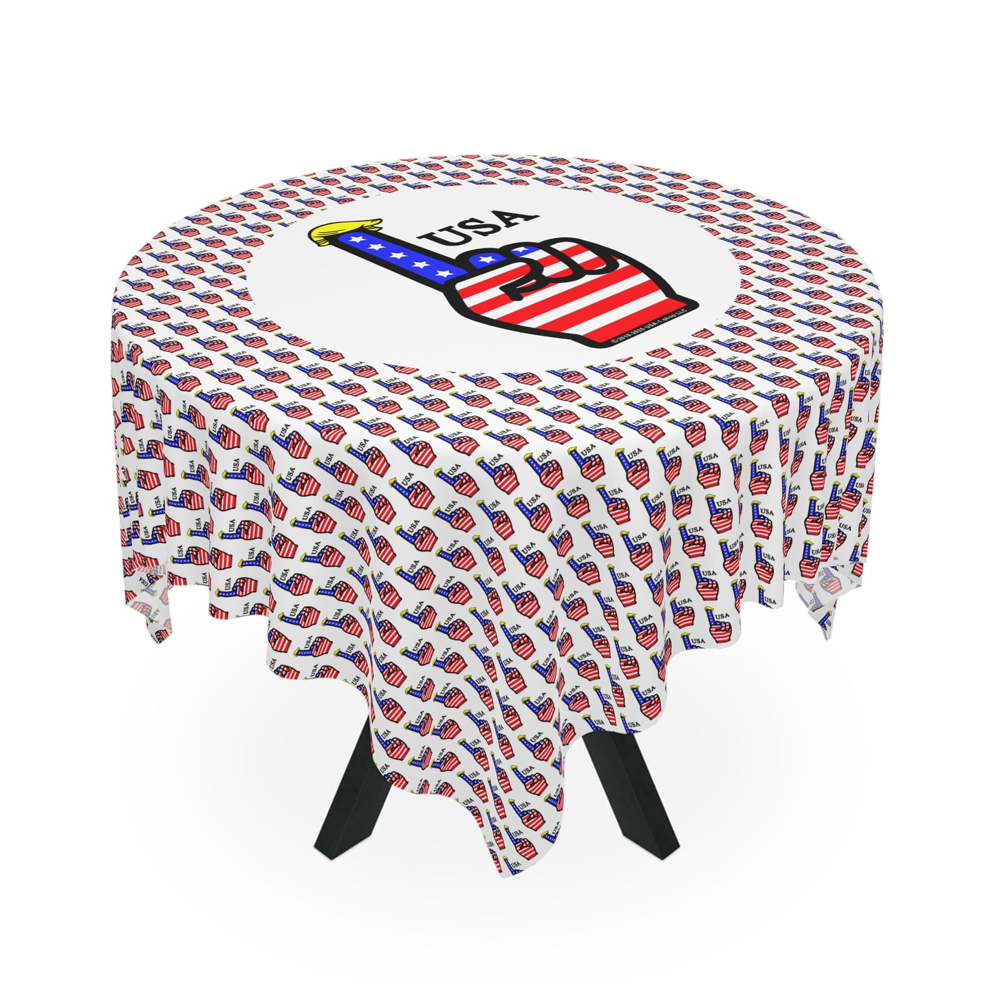 USA-1 Themed Tablecloth, Patriotic Table Cover, Fourth of July Decoration, BBQ Dining Experience, Summer Celebration Decor