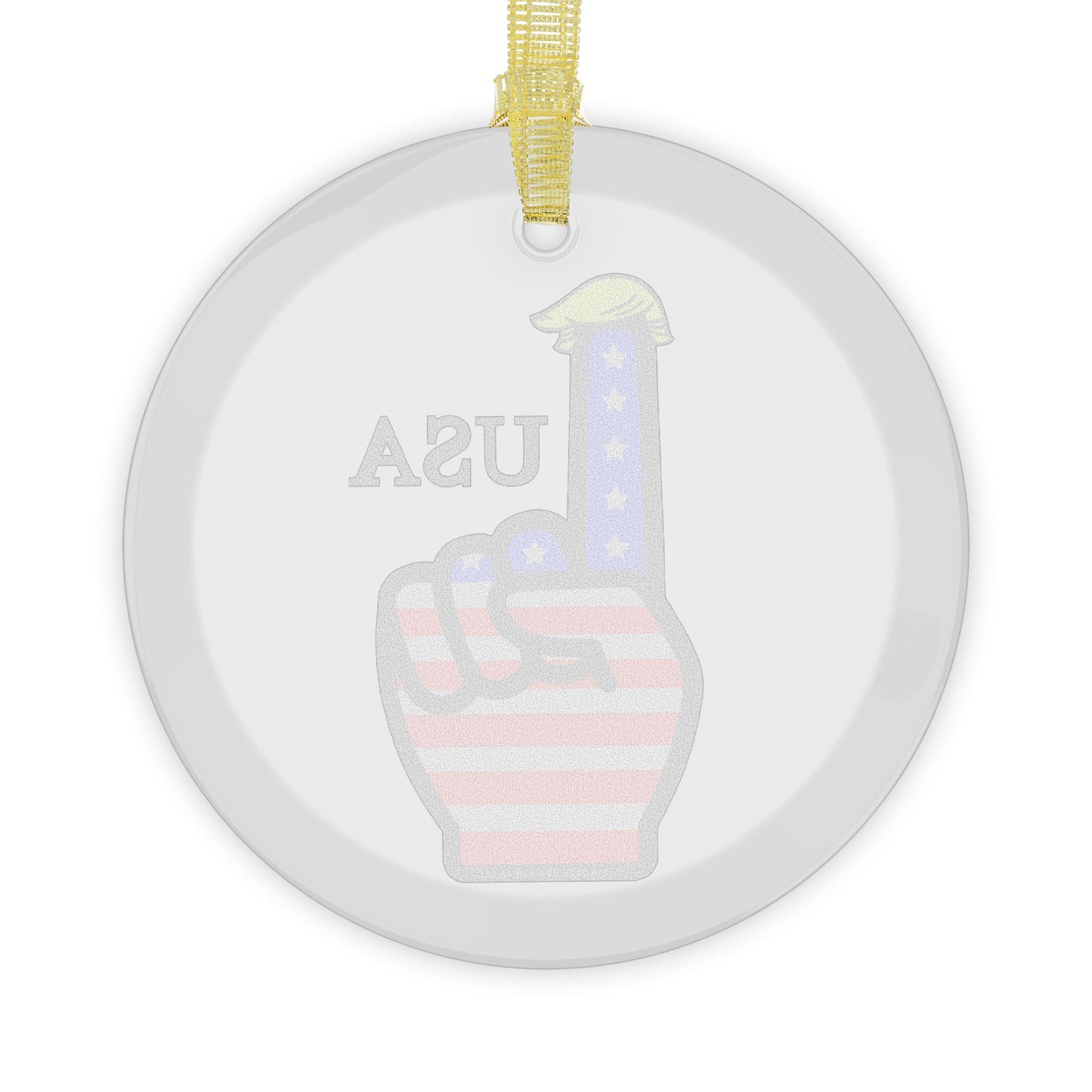 USA-1 Themed Glass Ornaments - Cheerful Holiday Decor, Ideal for Christmas, Collectible Keepsakes, Home and Party Decoration