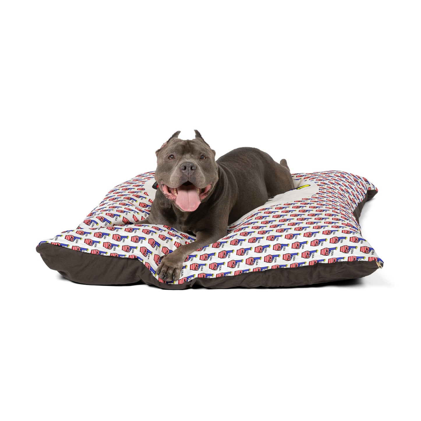 USA-1 Themed Pet Bed, Comfortable Dog Bed, Cat Bed,  Pet Cushion, Ideal for July 4th, Pet Lovers Gift