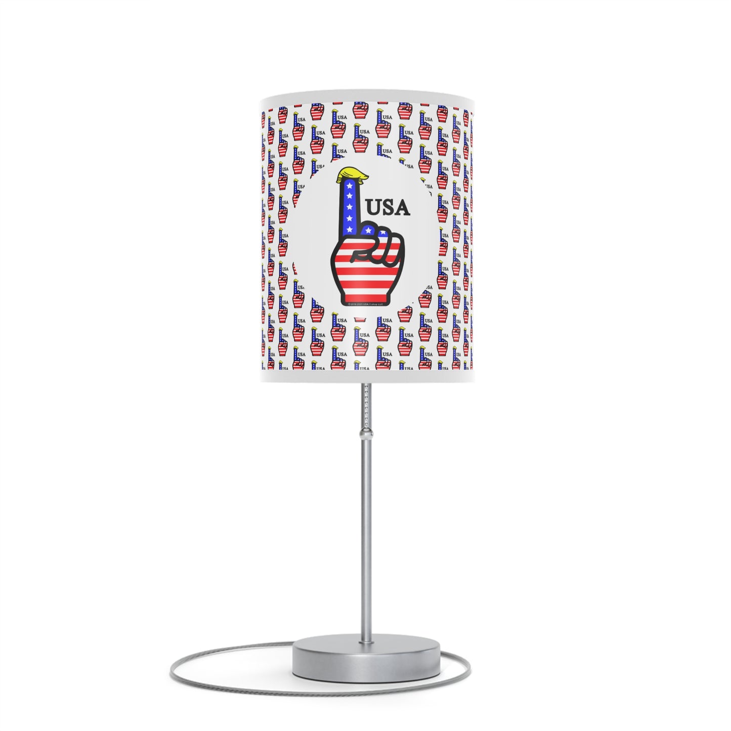 USA-1 Themed Table Lamp, Independence Day Gift, American Flag Home Accent, Bedroom Lighting, Party Centerpiece