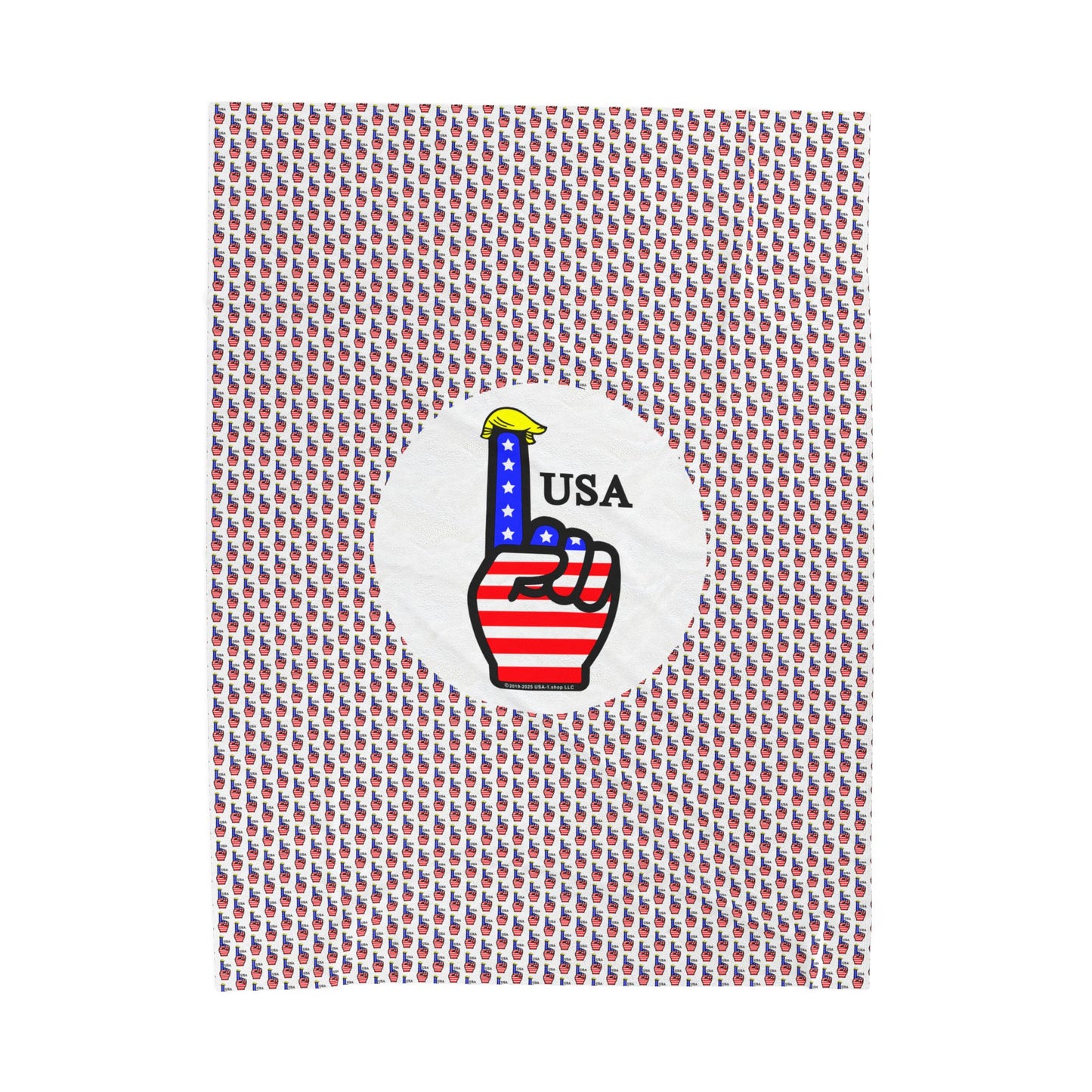 USA-1 Themed Style 1 Cozy Velveteen Plush Blanket, Soft Throw for Home, Warm Snuggle Blanket, Perfect for Kids & Adults, Great Gift for Any Occasion