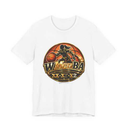 WMenBA on Classic White T - FRONT SIDE PRINT
