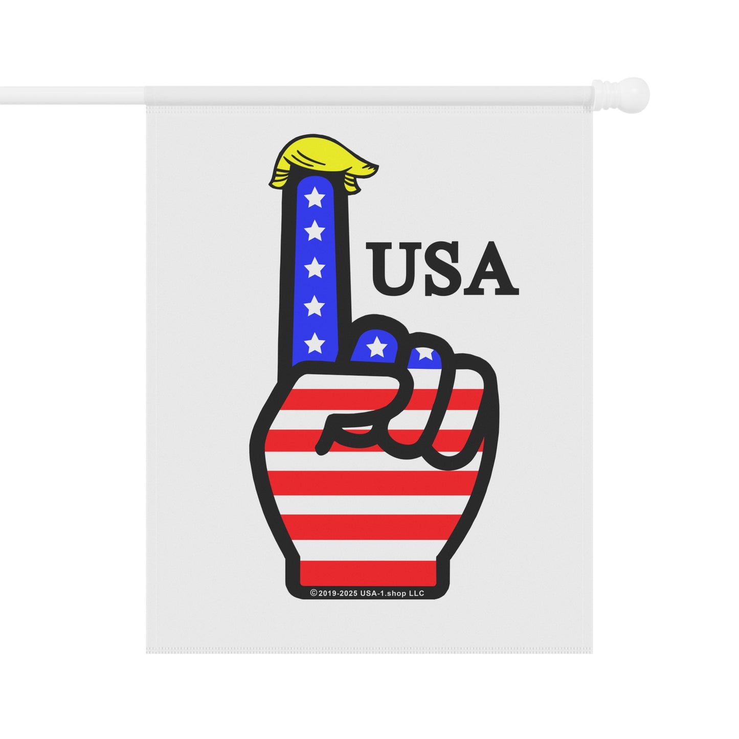 USA-1 Themed Style 1 Flag Garden Banner, Patriotic Yard Decor, Fourth of July Decoration, Outdoor Flag, American Theme Banner