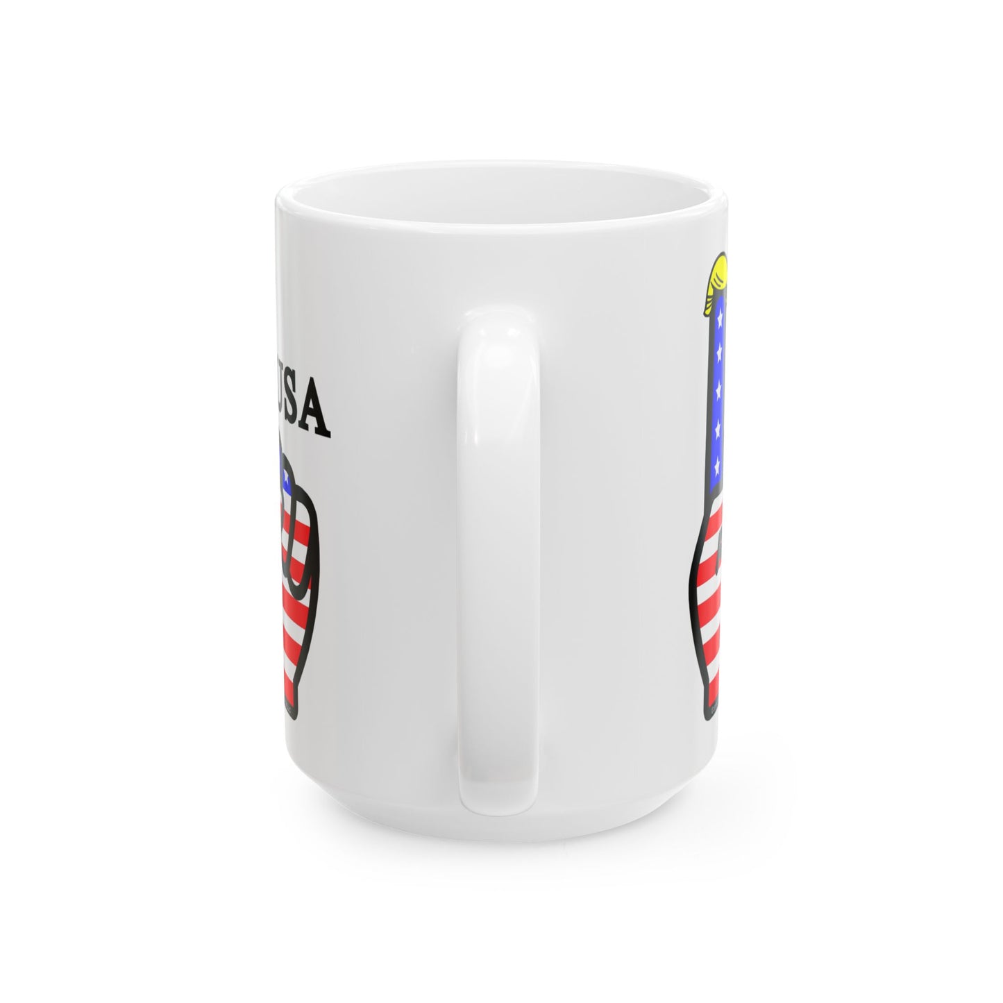USA-1 Themed Style 1 Ceramic Mug, (11oz, 15oz)  Coffee Cup, Gifts for Patriotism, Fourth of July Decor, Americana Home Accessory, Independence Day