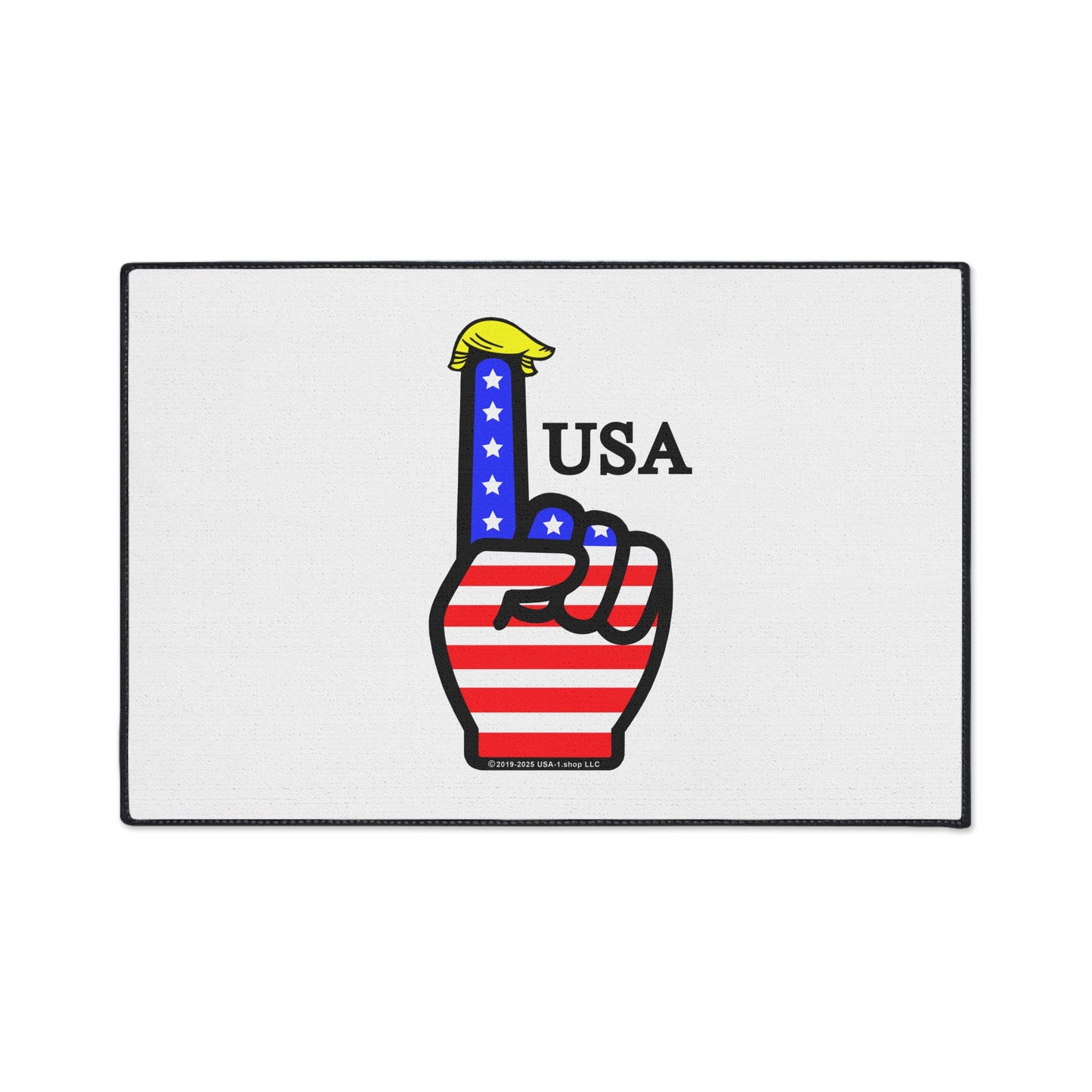 USA-1 Themed Style 1 Heavy Duty Floor Mat, Durable Entrance Rug, American Flag Decor, Sports Theme Mat, Indoor/Outdoor Welcome Mat