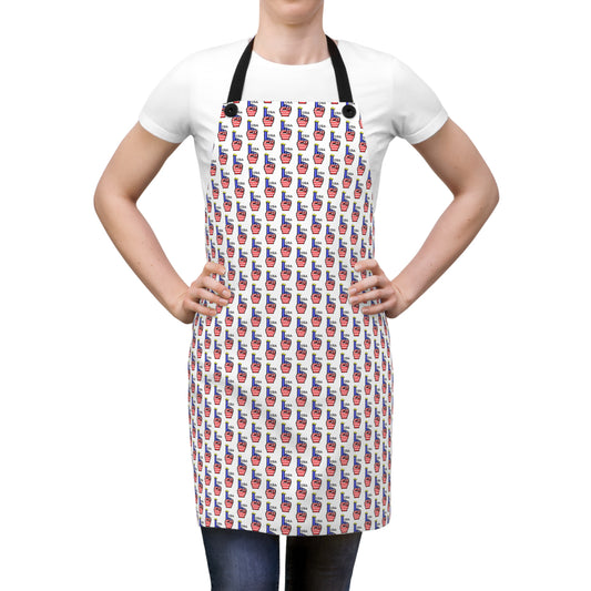 USA-1 Themed Style 2 Apron, Fun Cooking Gift for Her, Party Apron, BBQ Accessory, Foodie Gift for Election Party