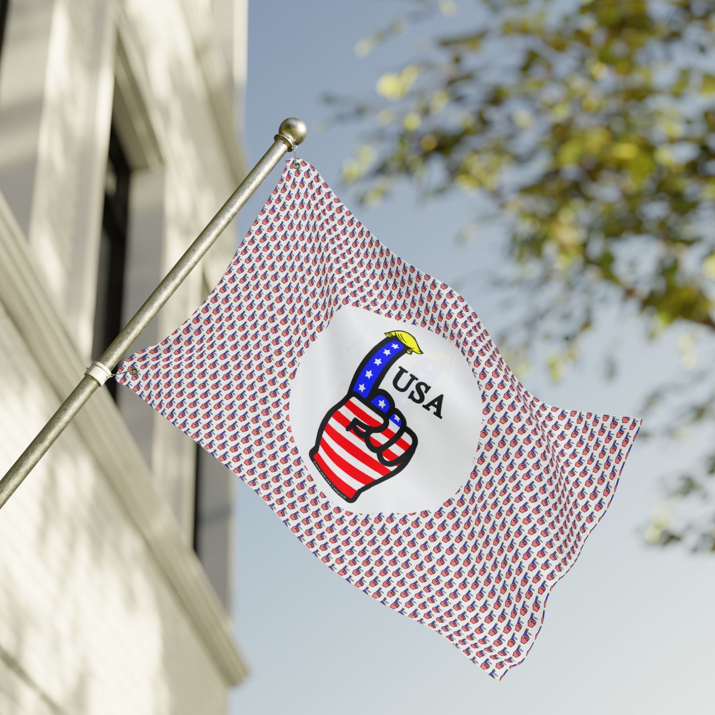 USA-1 Themed Style 2 Double-Sided Flag for Celebrations, Patriotic Decor, Sports Events, Home Garden, Outdoor Activities