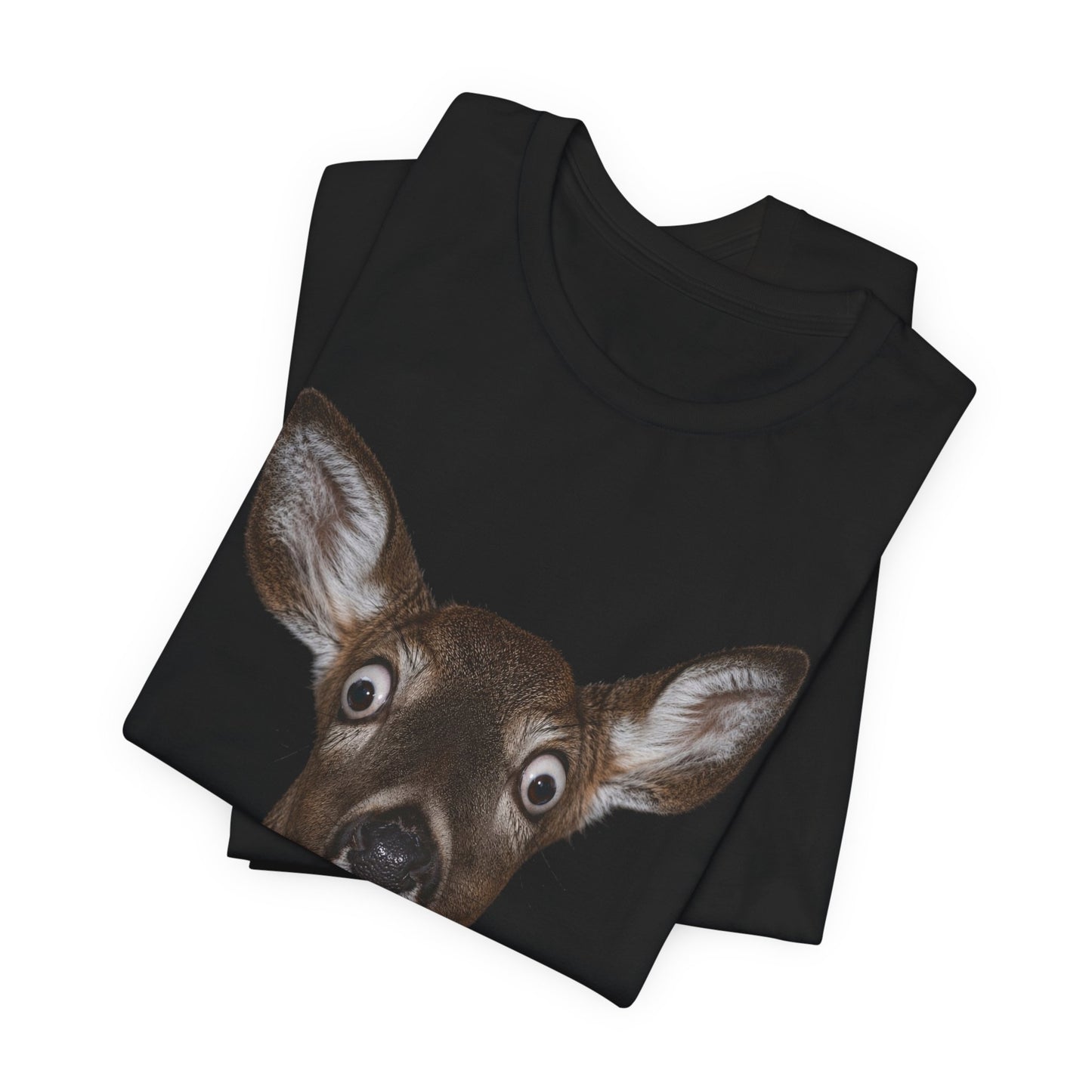 In The Headlights on Classic Black T - Front Side Print