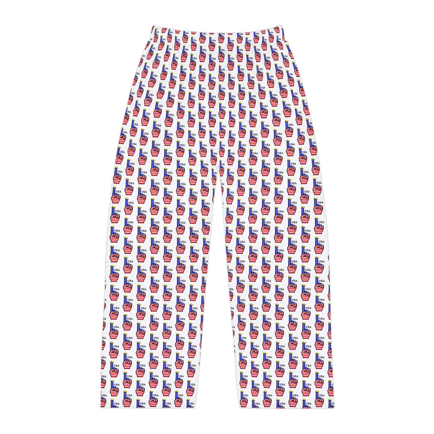 USA-1 Themed Men's Fun Print Pajama Pants, Cozy Sleepwear, Gift for Him, Relaxation Attire, Holiday Lounge Pants, Casual Homewear