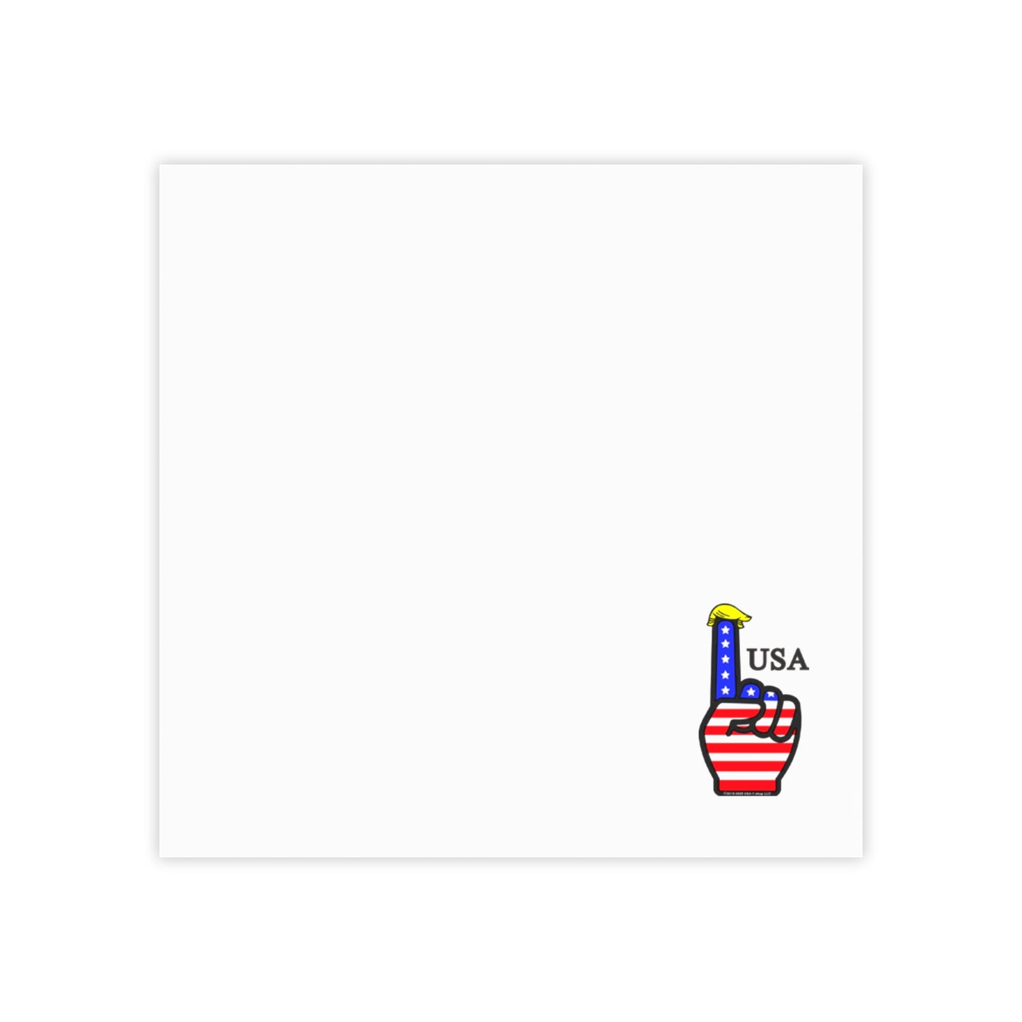 USA-1 Themed Post-it® Note Pads, Fun Desk Accessories, Cute Stationery Gifts, Reminder Notes, Flag Theme Pads