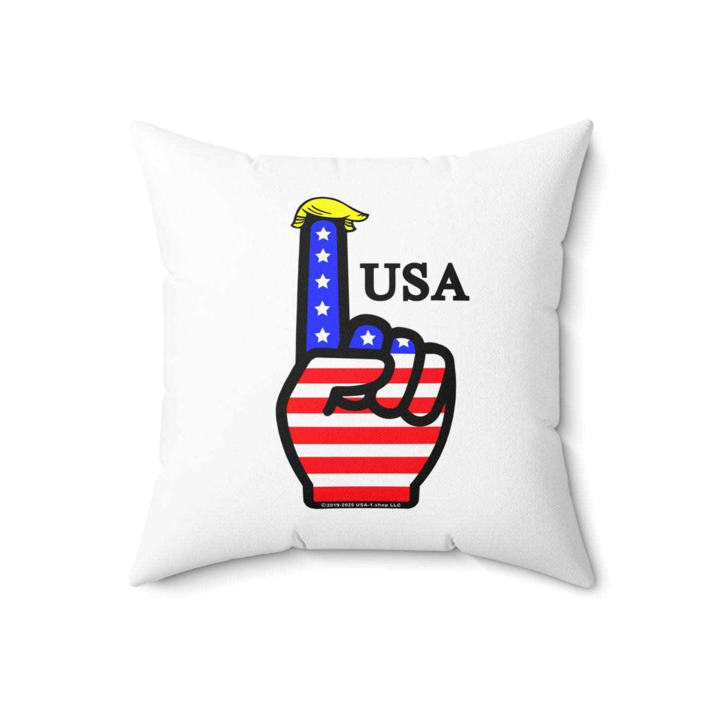USA-1 Themed Spun Polyester Square Pillow