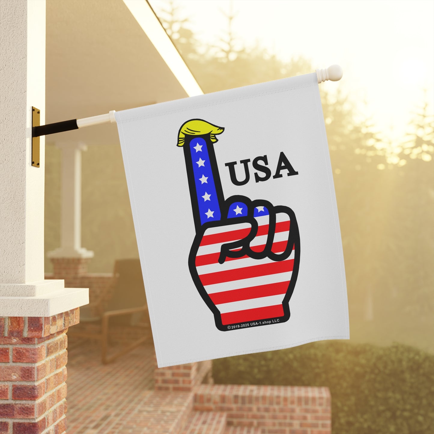 USA-1 Themed Style 1 Flag Garden Banner, Patriotic Yard Decor, Fourth of July Decoration, Outdoor Flag, American Theme Banner