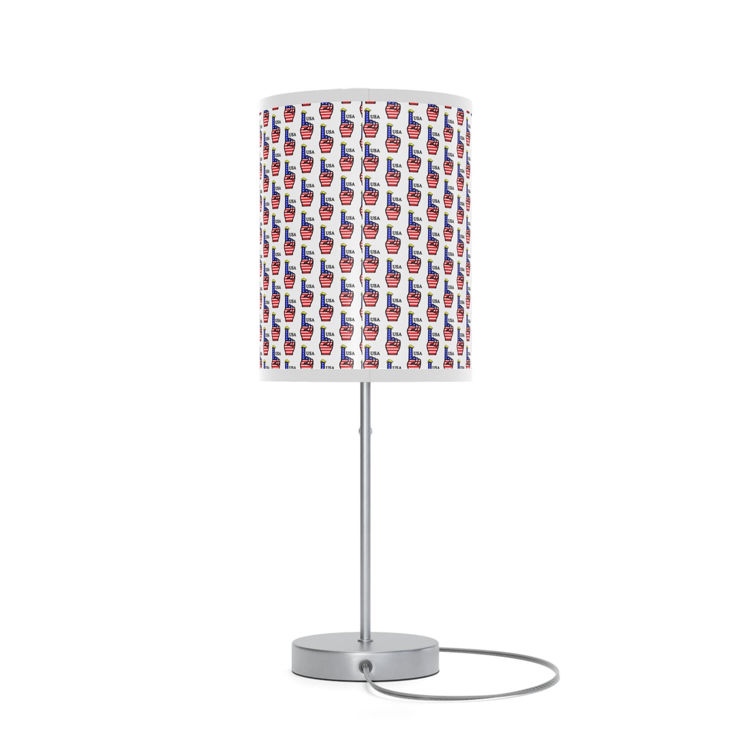USA-1 Themed Table Lamp, Independence Day Gift, American Flag Home Accent, Bedroom Lighting, Party Centerpiece